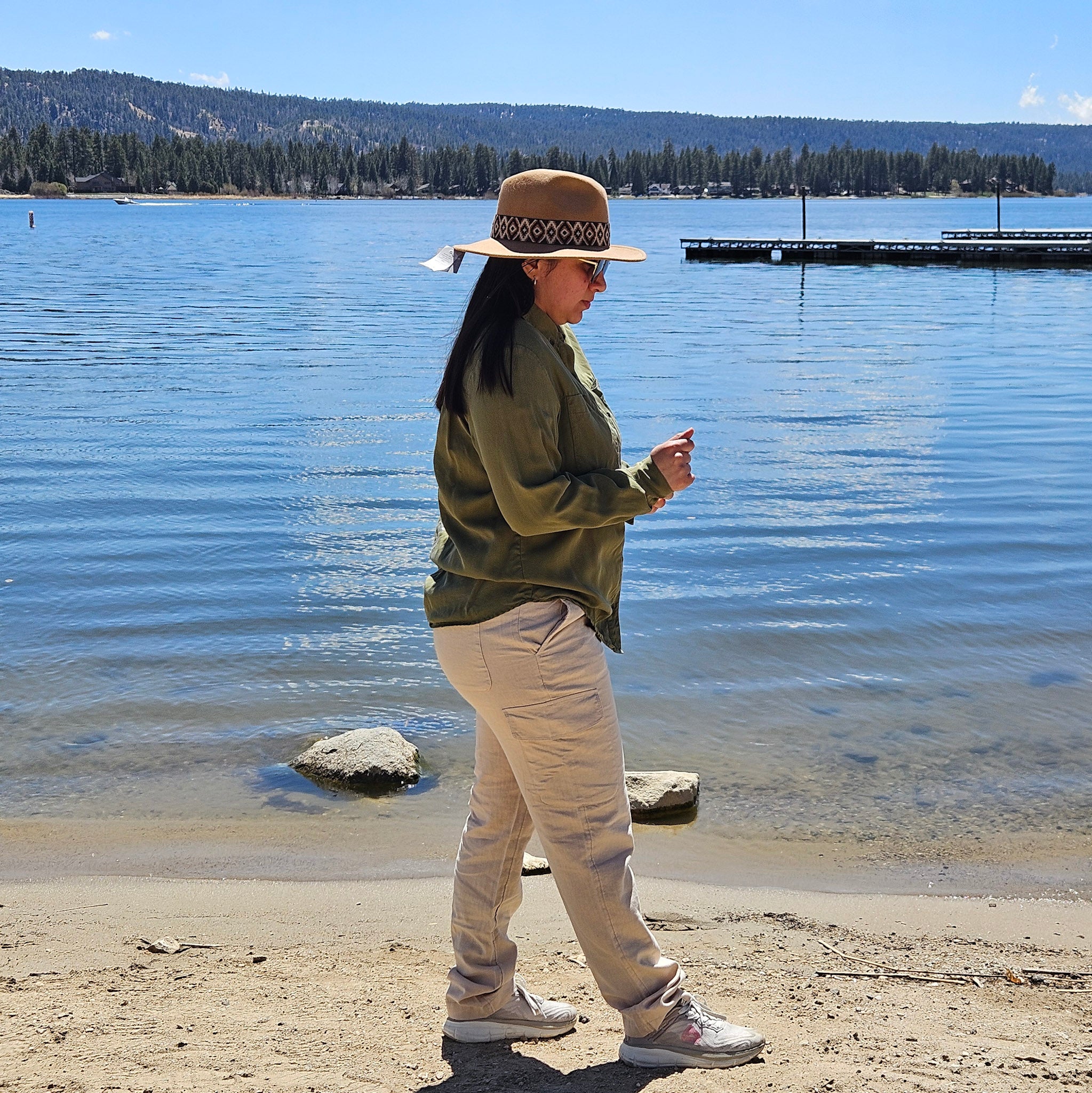 Caribbean Joe Linen Blend Cargo Pants Color Moonlight