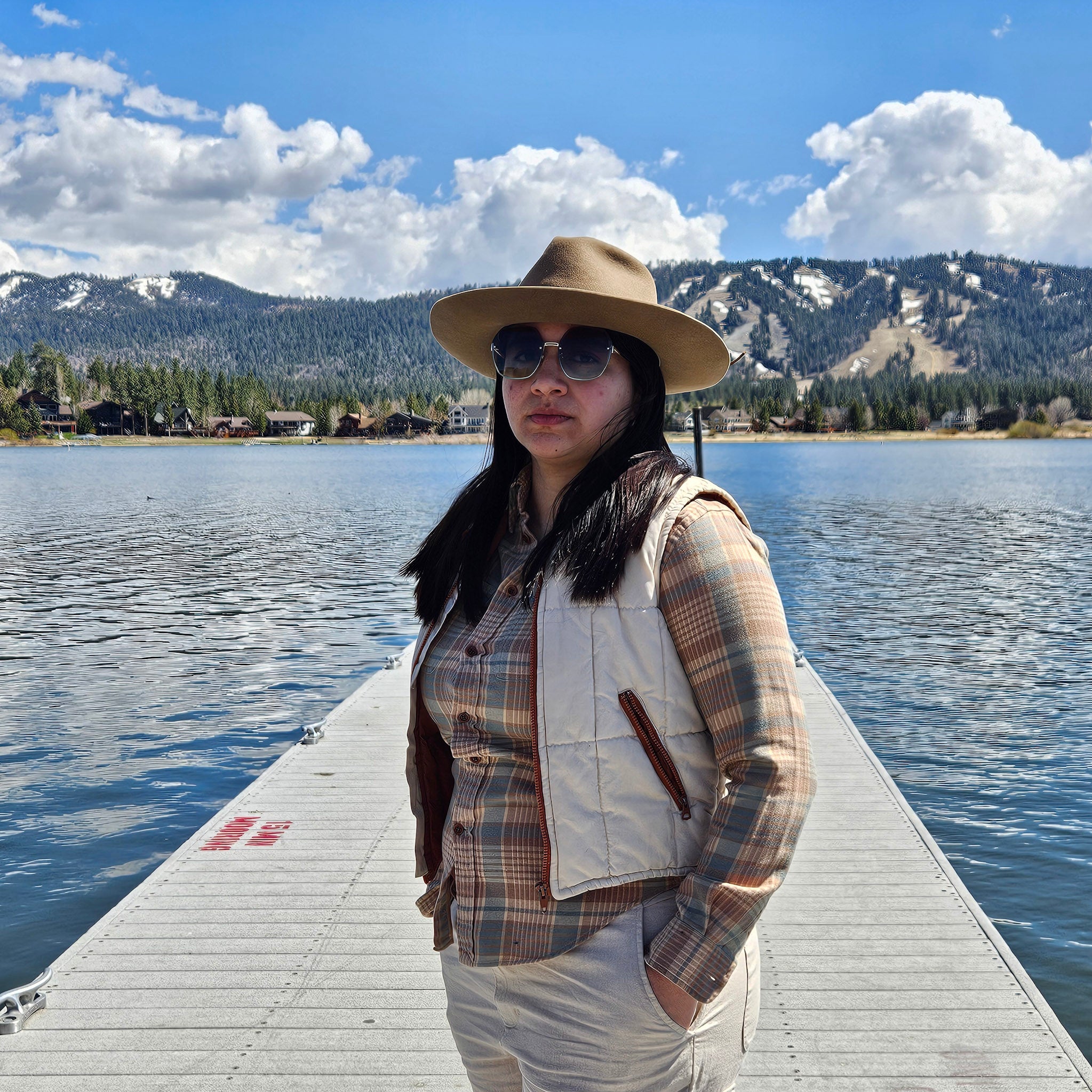 Women's Rib Trim Quilted Vest