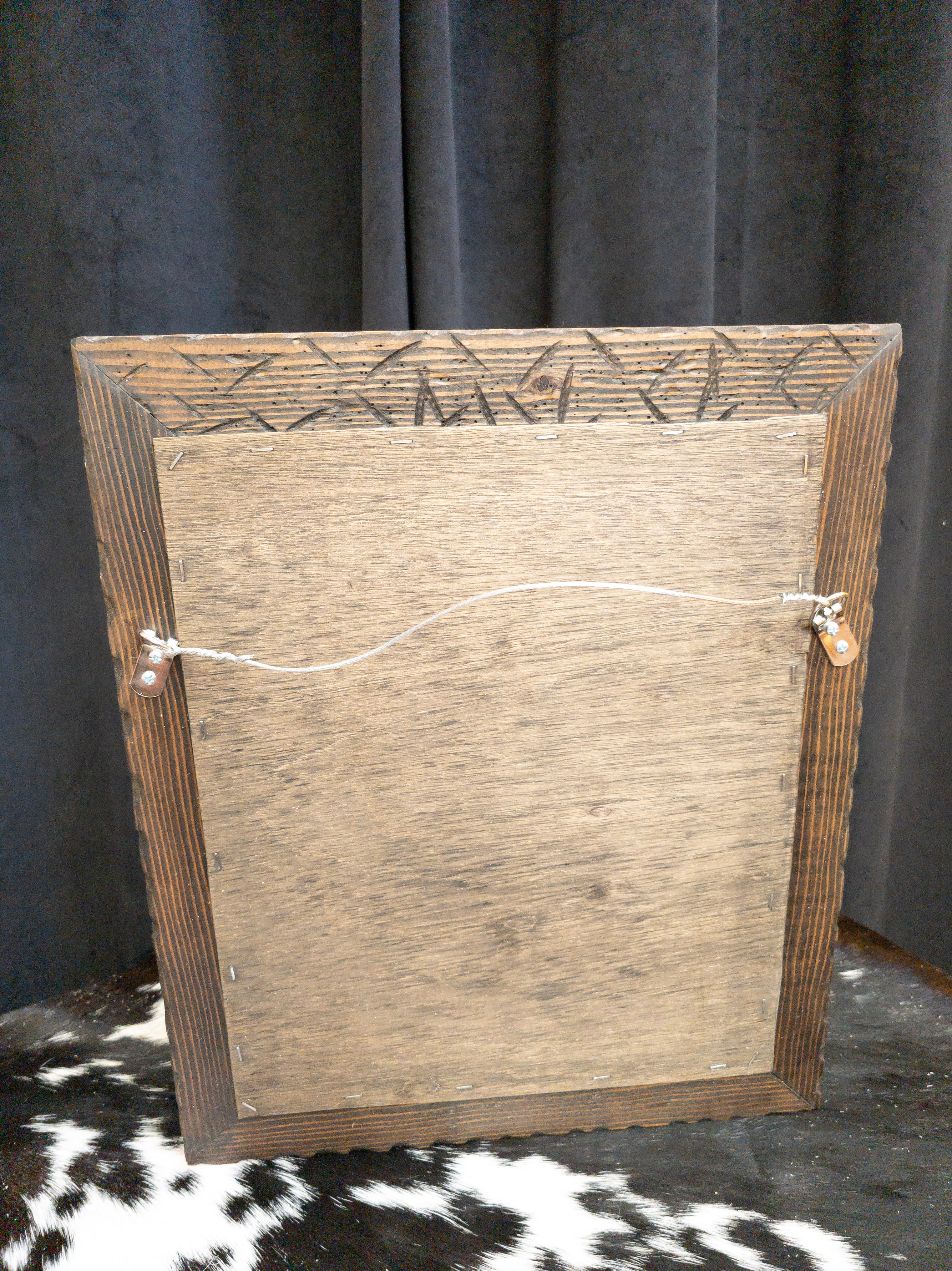 Original Framed Photo of Burros in Big Bear California