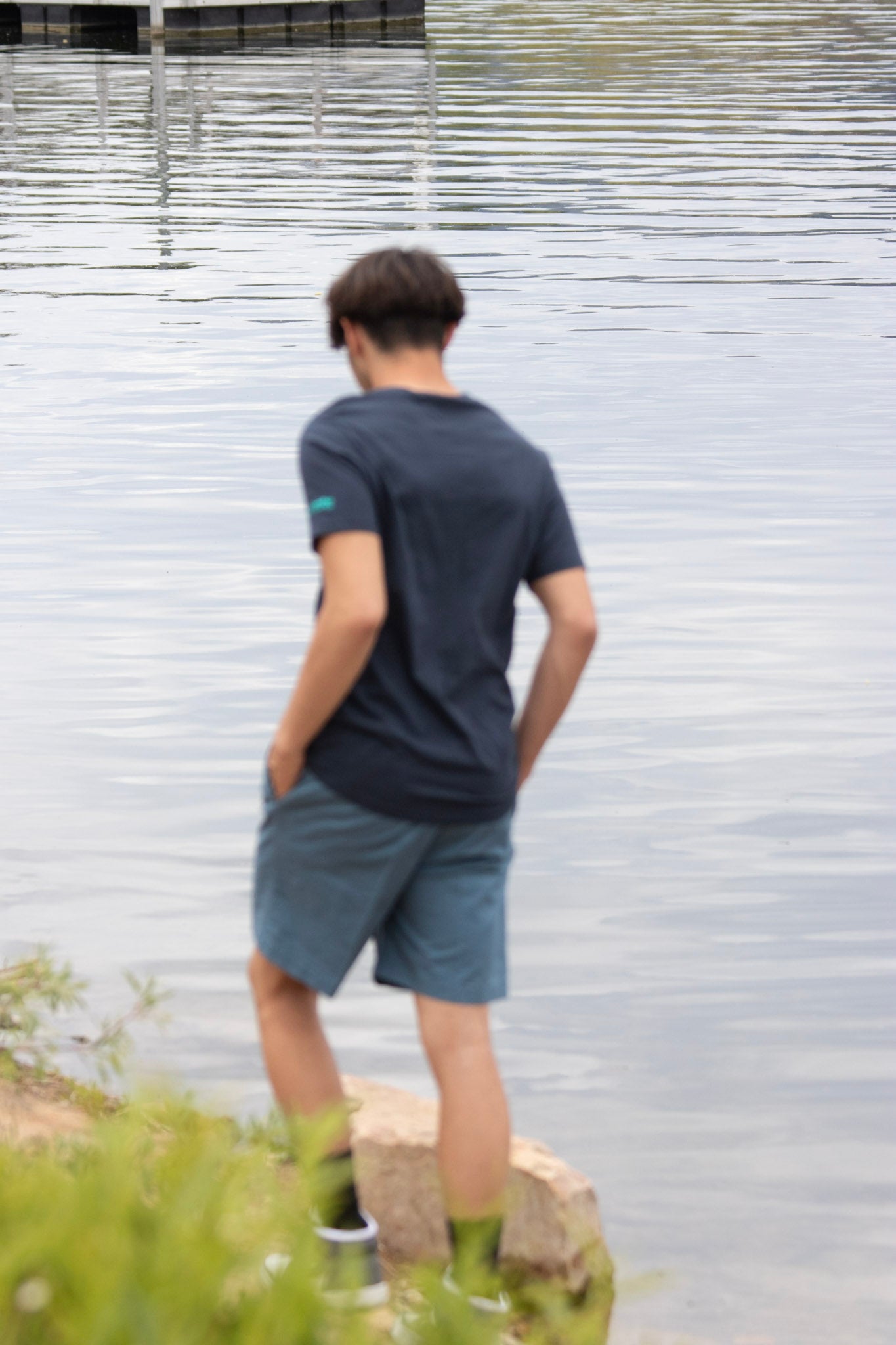 Columbia PFG Graphic Tee Shirt Navy Blue