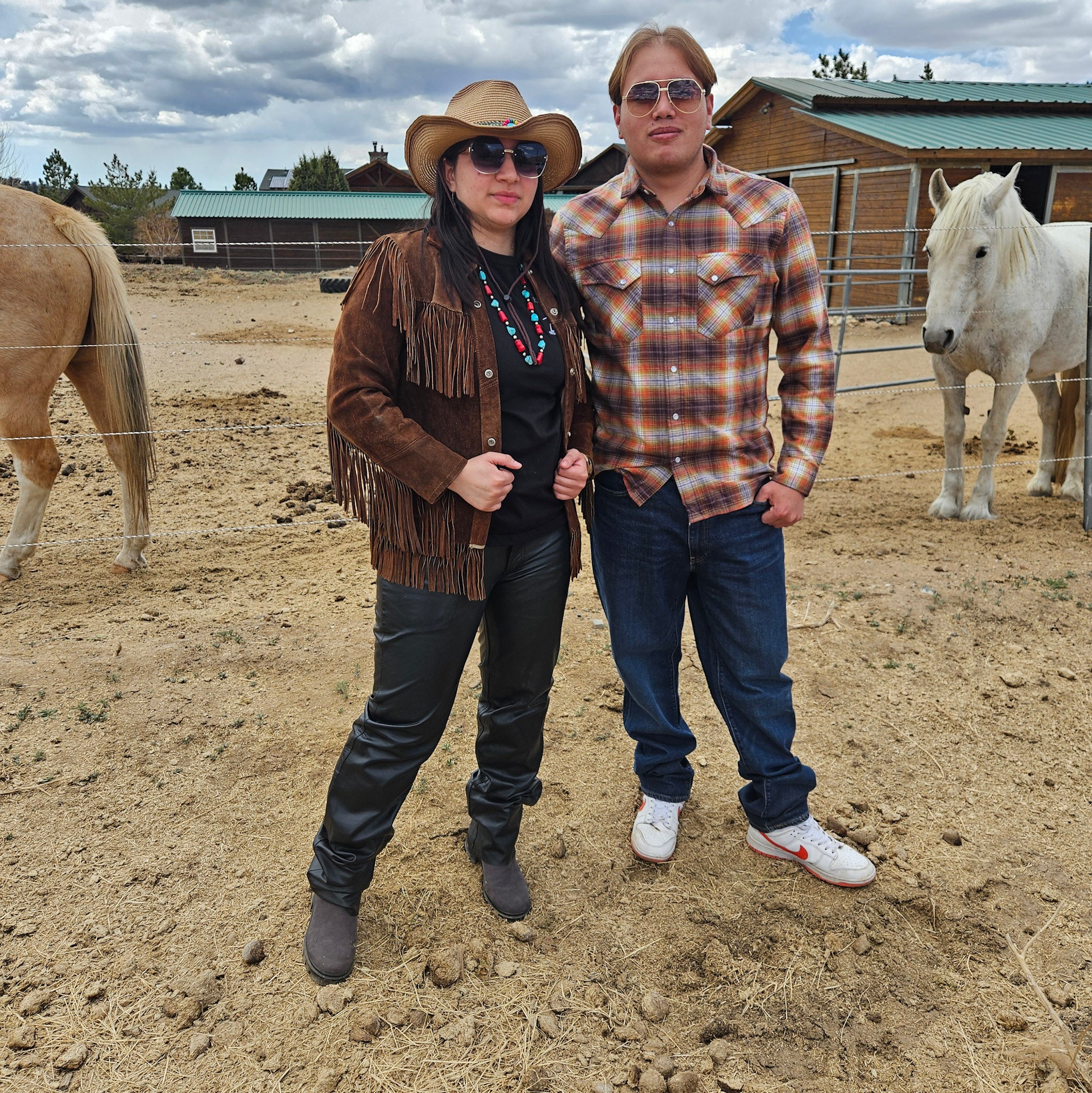 Classic Vintage Tepee Town Light Brown Leather and Suede Fringe Jacket