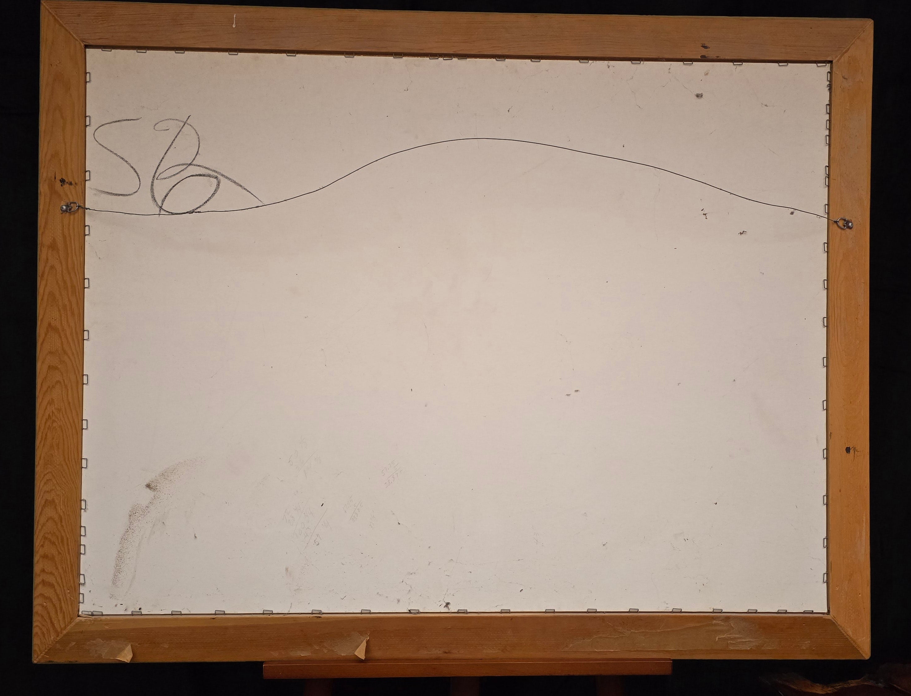 Framed Signed  Bruce Mitchell "Winter Retreat" Landscape Cabin in the Woods Painting