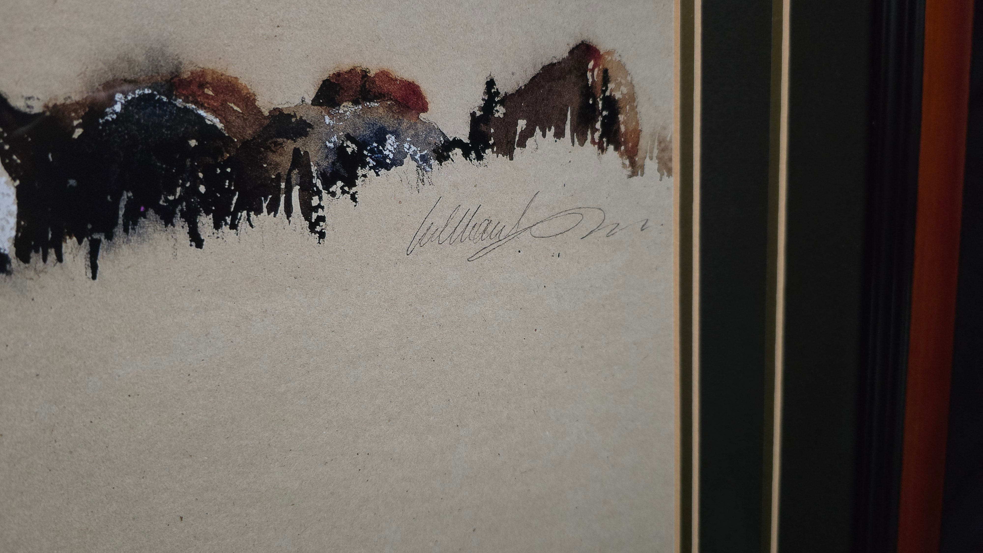 Cowboy on Horseback Herding Cattle