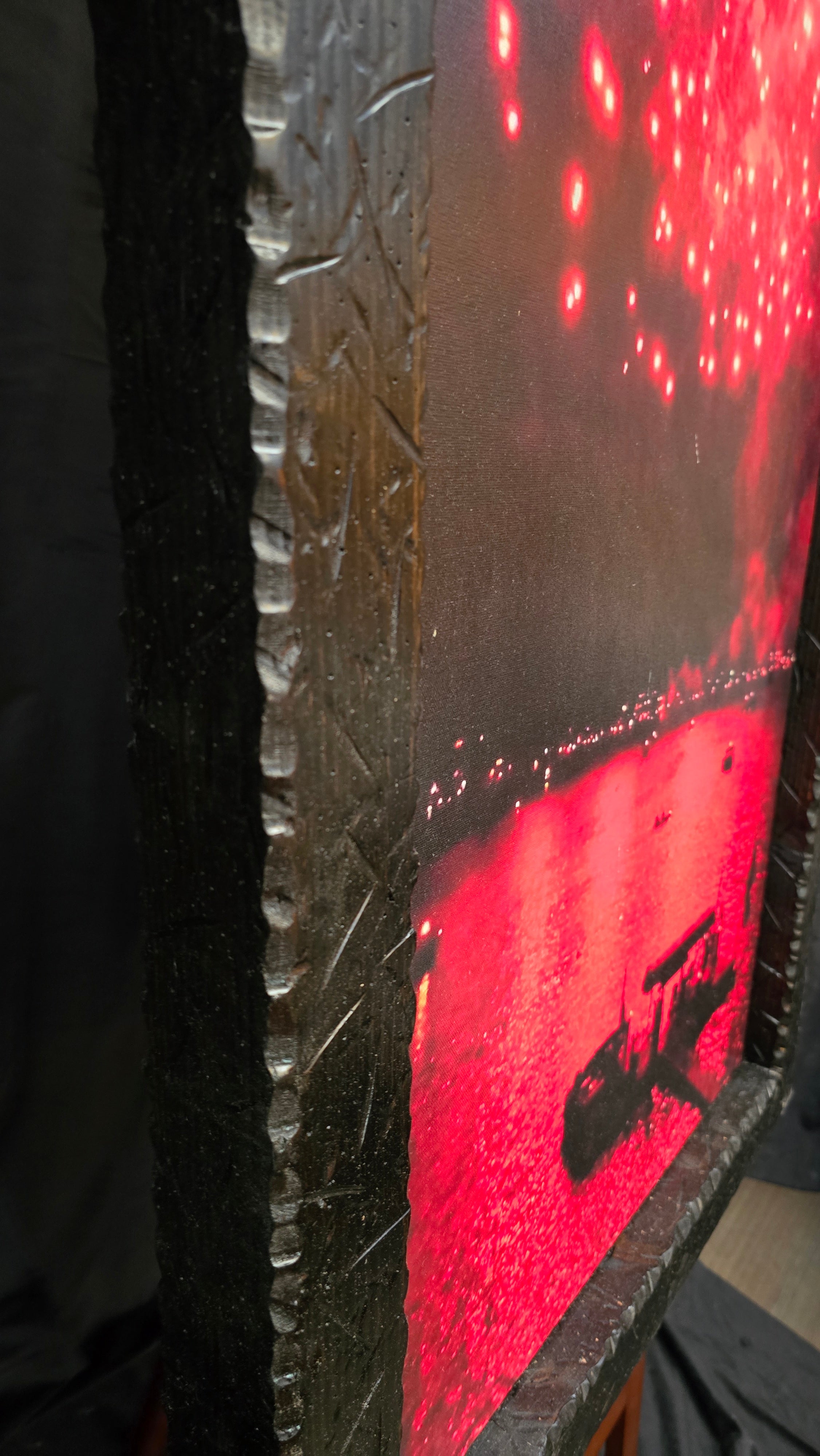 Original Photo Print of Red Fireworks in Big Bear Lake California Taken by John Hummel