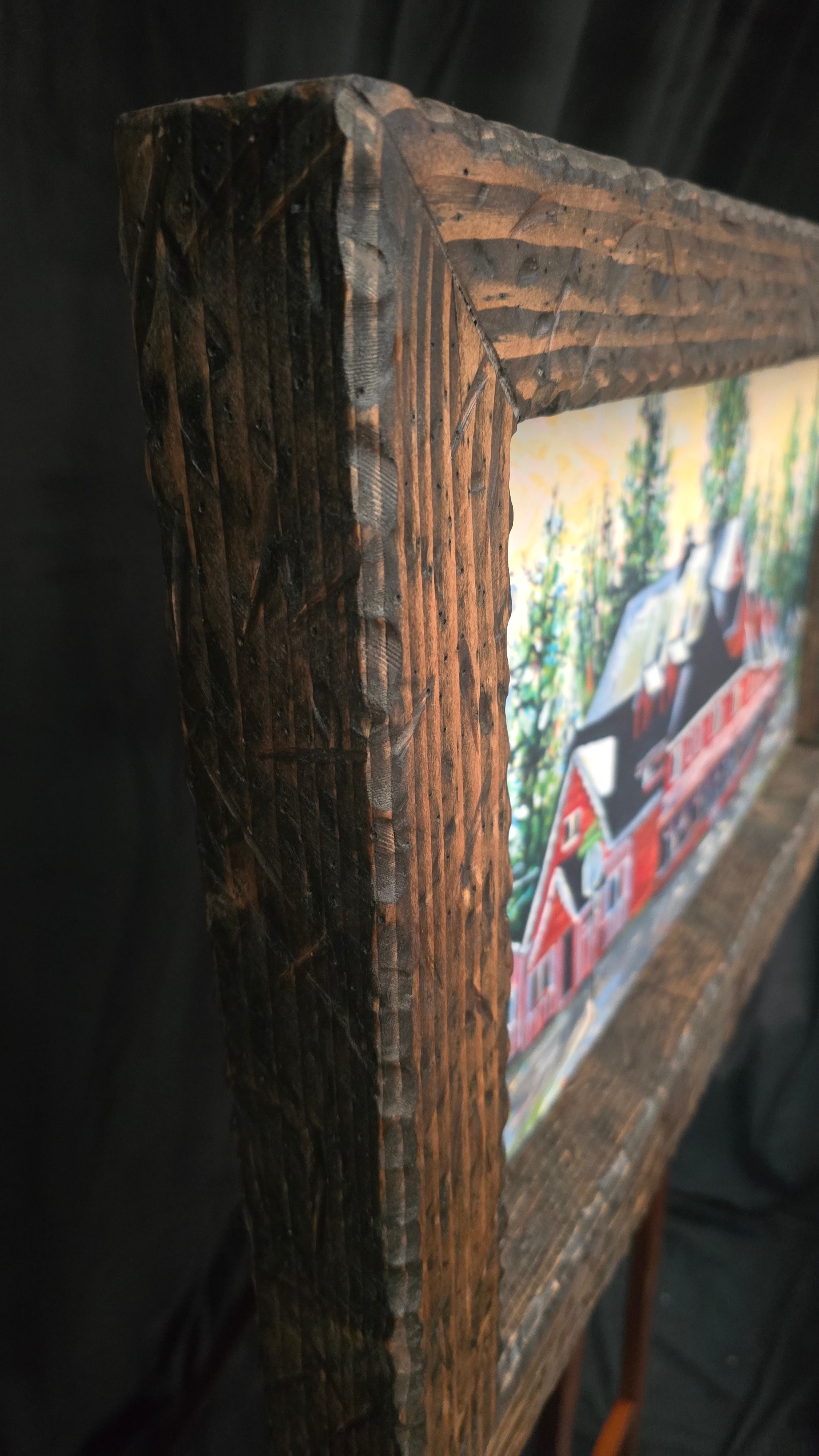 Hand Painted Depiction of Fawn Lodge by Diane Stegman