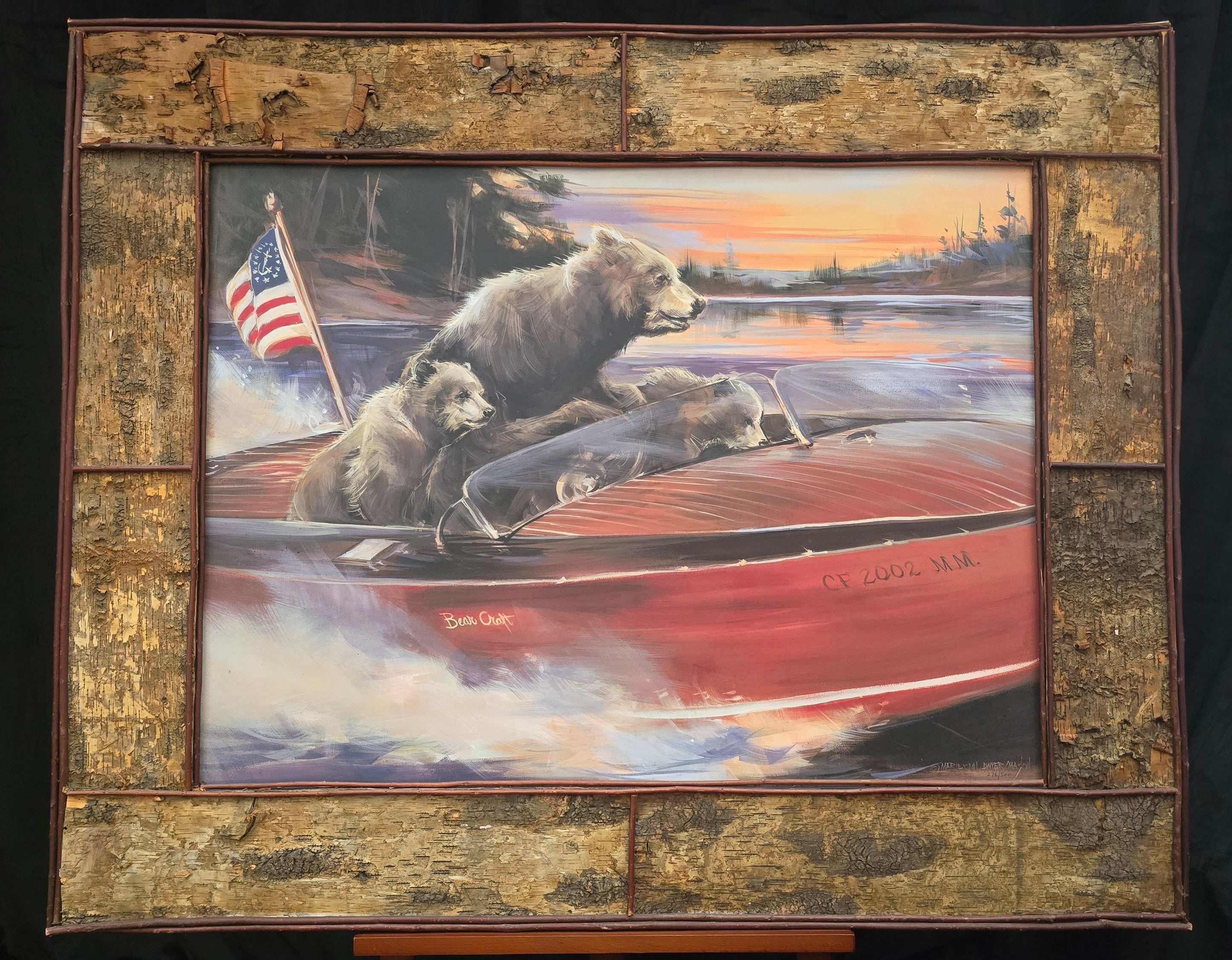 "Spin On The Lake" Canvans Transfer By Marilynn Dwyer Mason