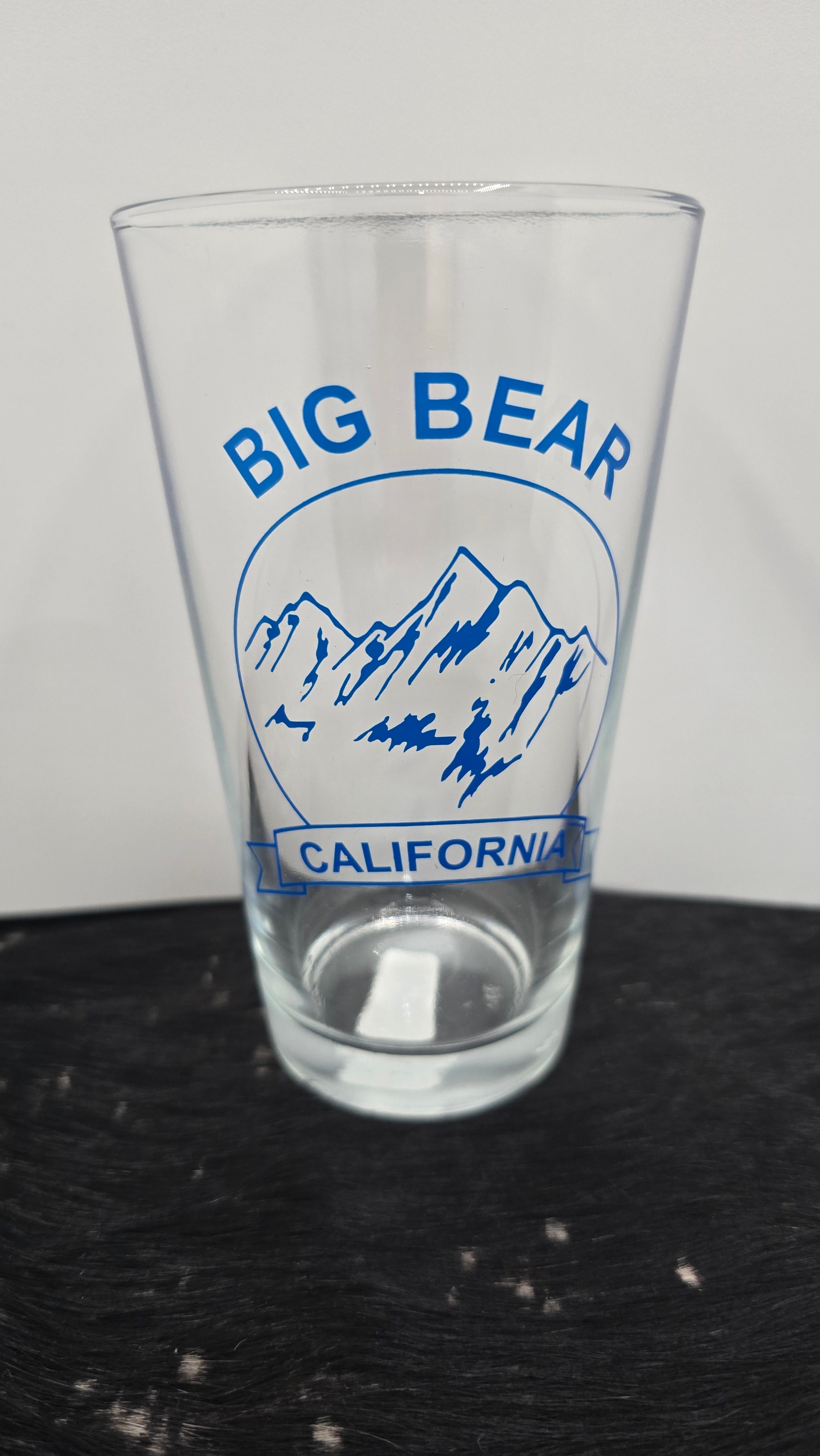 Big Bear California Themed Pint Beer Glasses