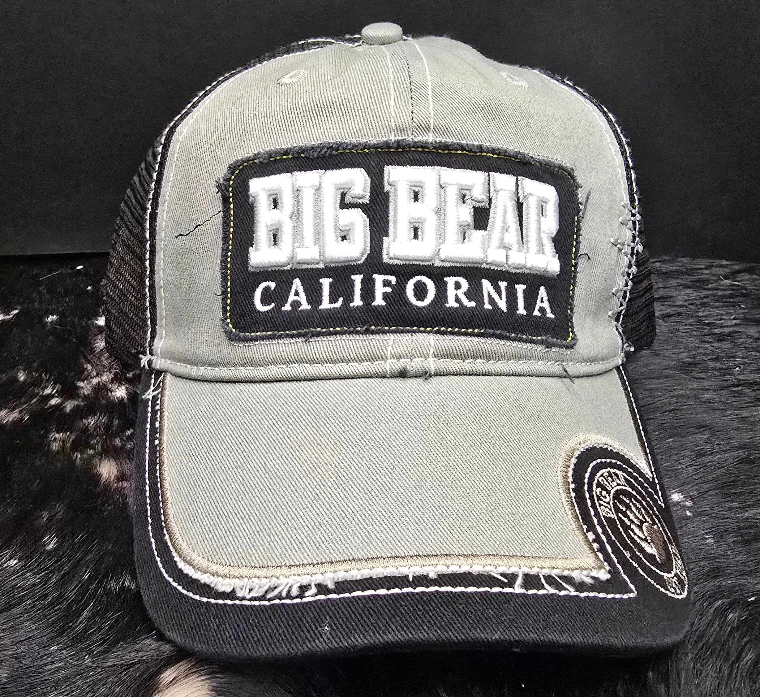 Big Bear California mesh adjustable velcro hat