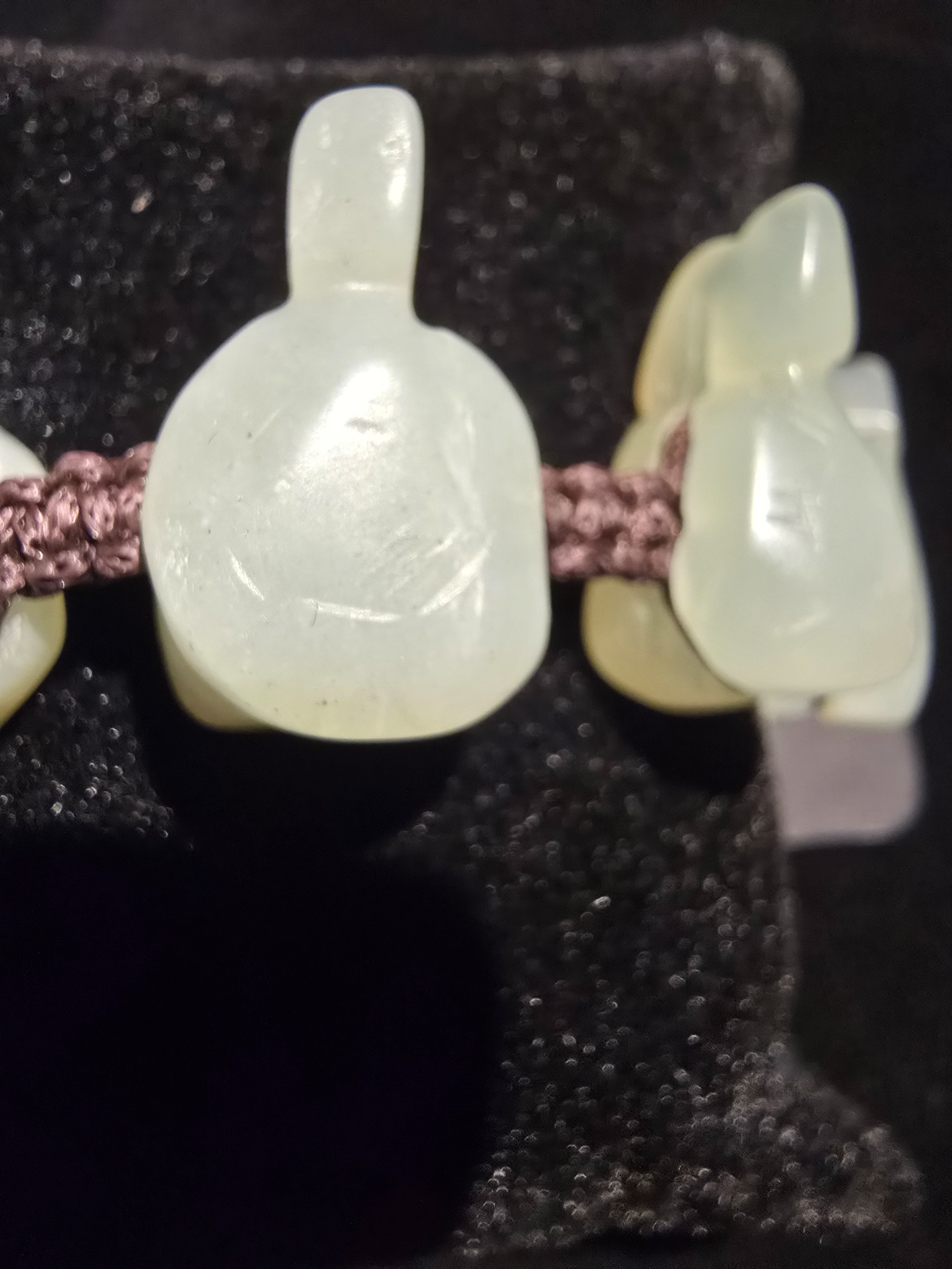 Natural Jade Turtle Charm Chinese Luck Bracelet