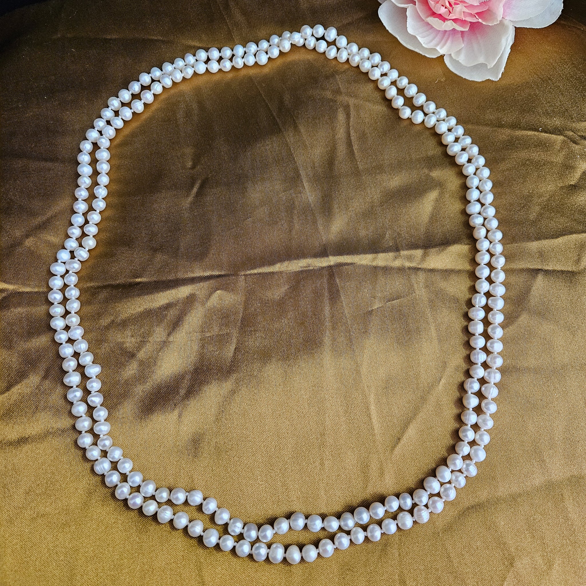Triple Strand Freshwater Pearl Necklace