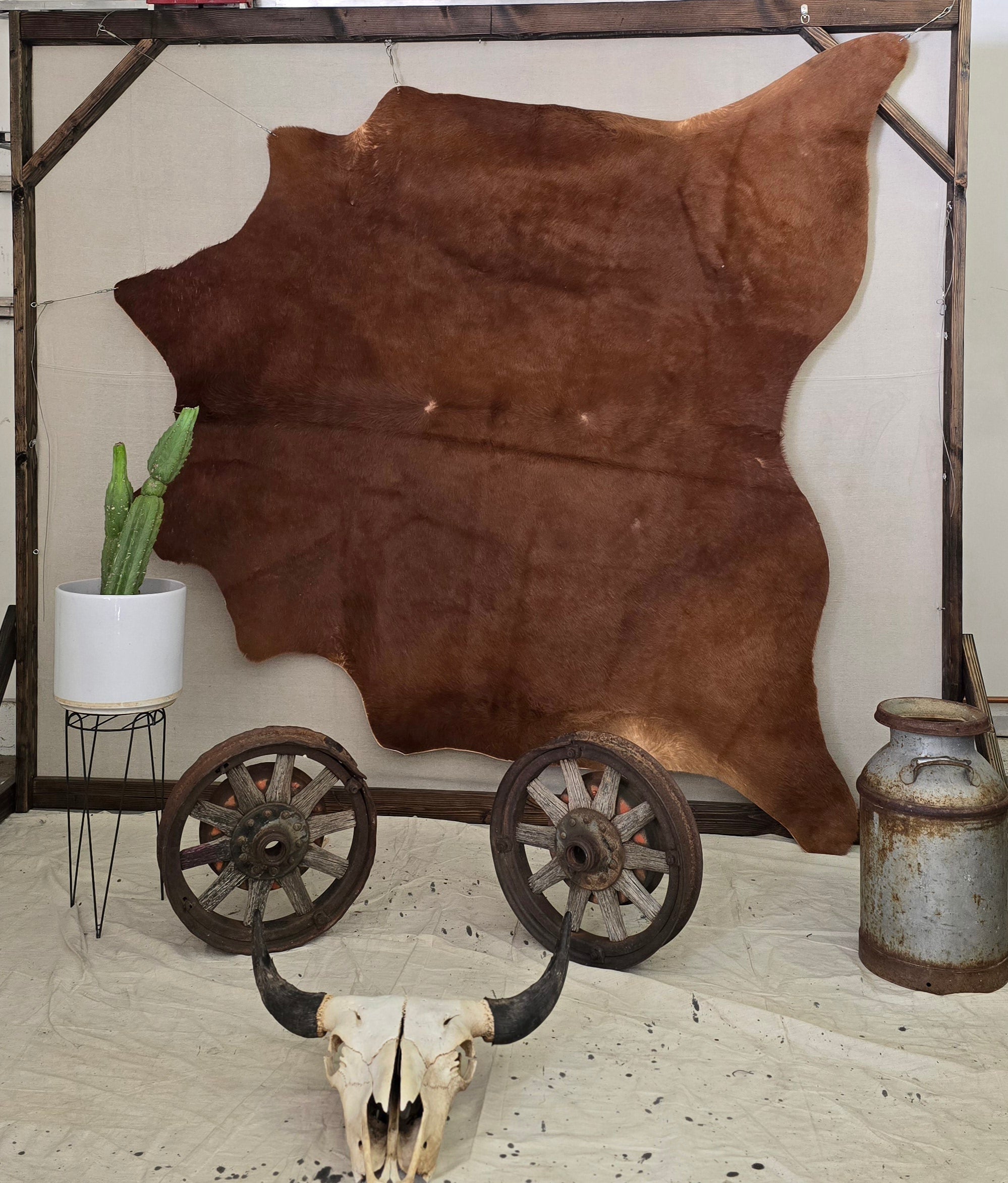 Reliable Brown Cowhide Handmade in Brazil
