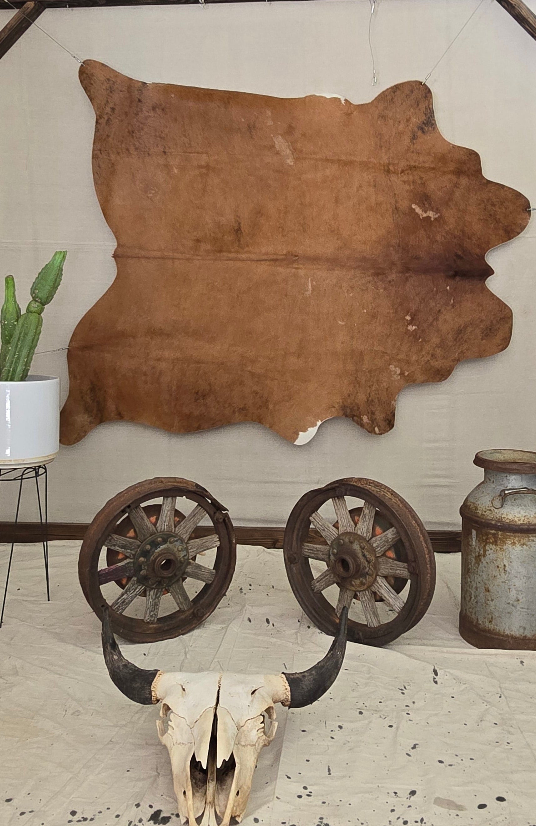 Natural Brown Cowhide Handcrafted in Brazil