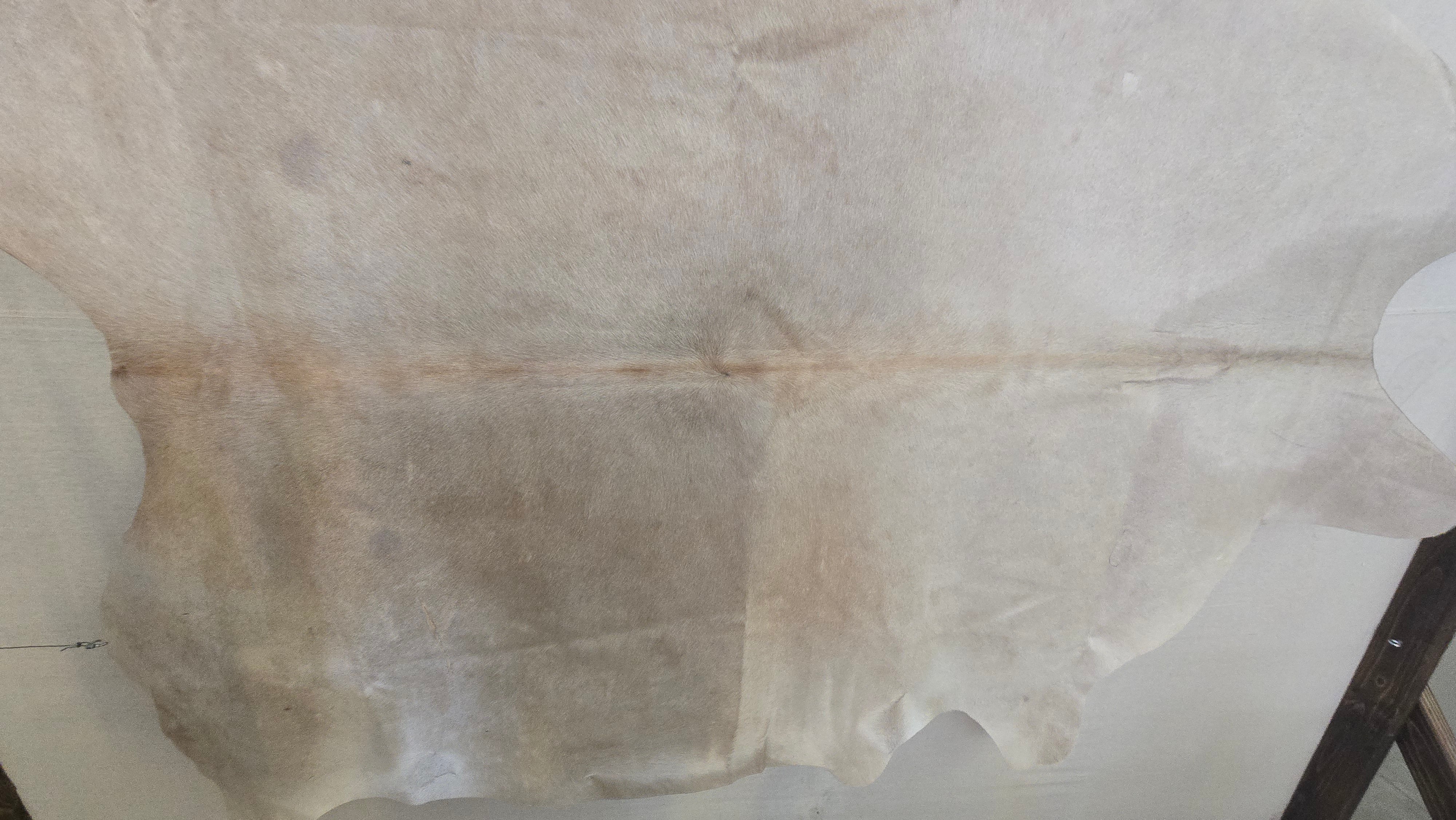 Luxurious White Cowhide Handmade in Brazil