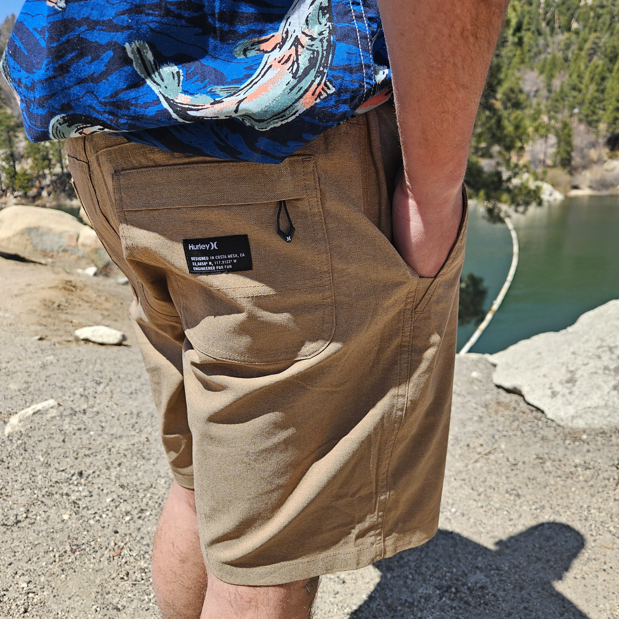 Hurley H20 Dri Vapor Chino Short Color: Espresso Color