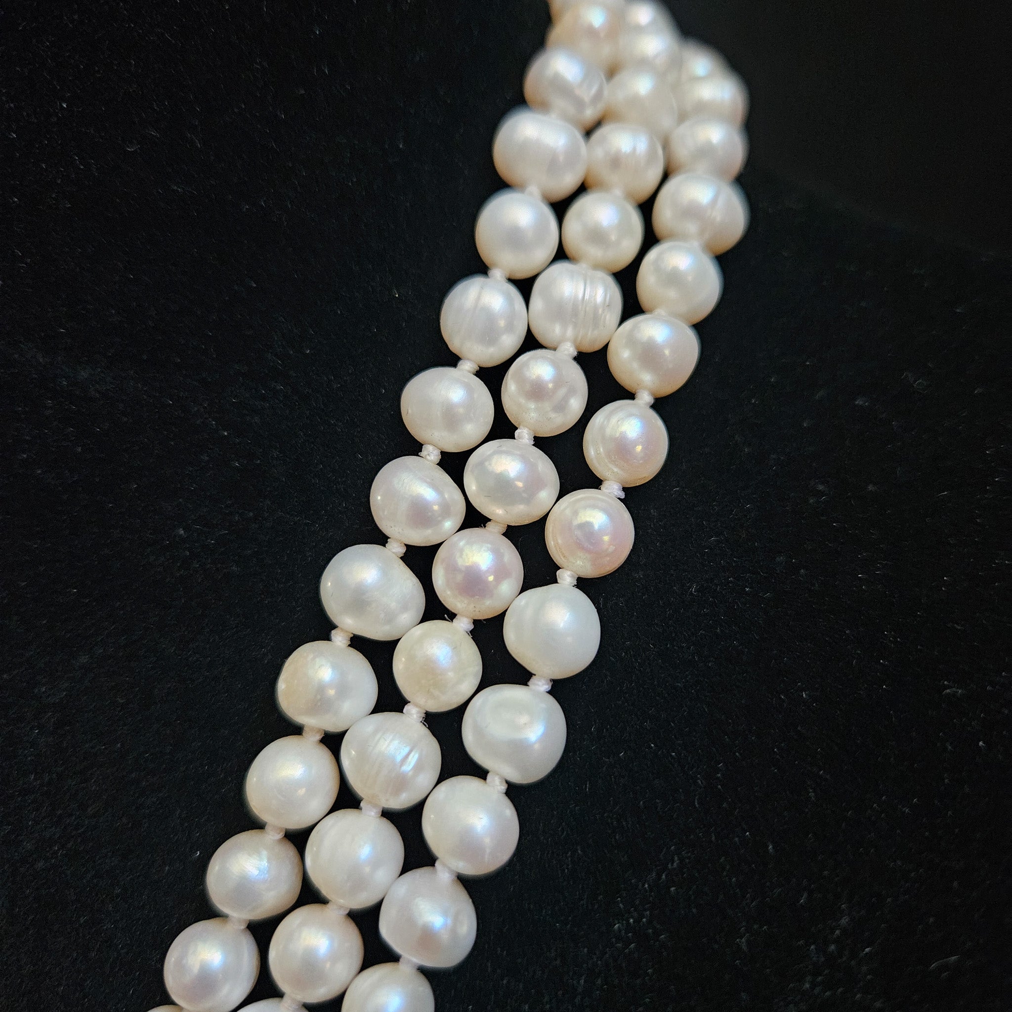 Triple Strand Freshwater Pearl Necklace
