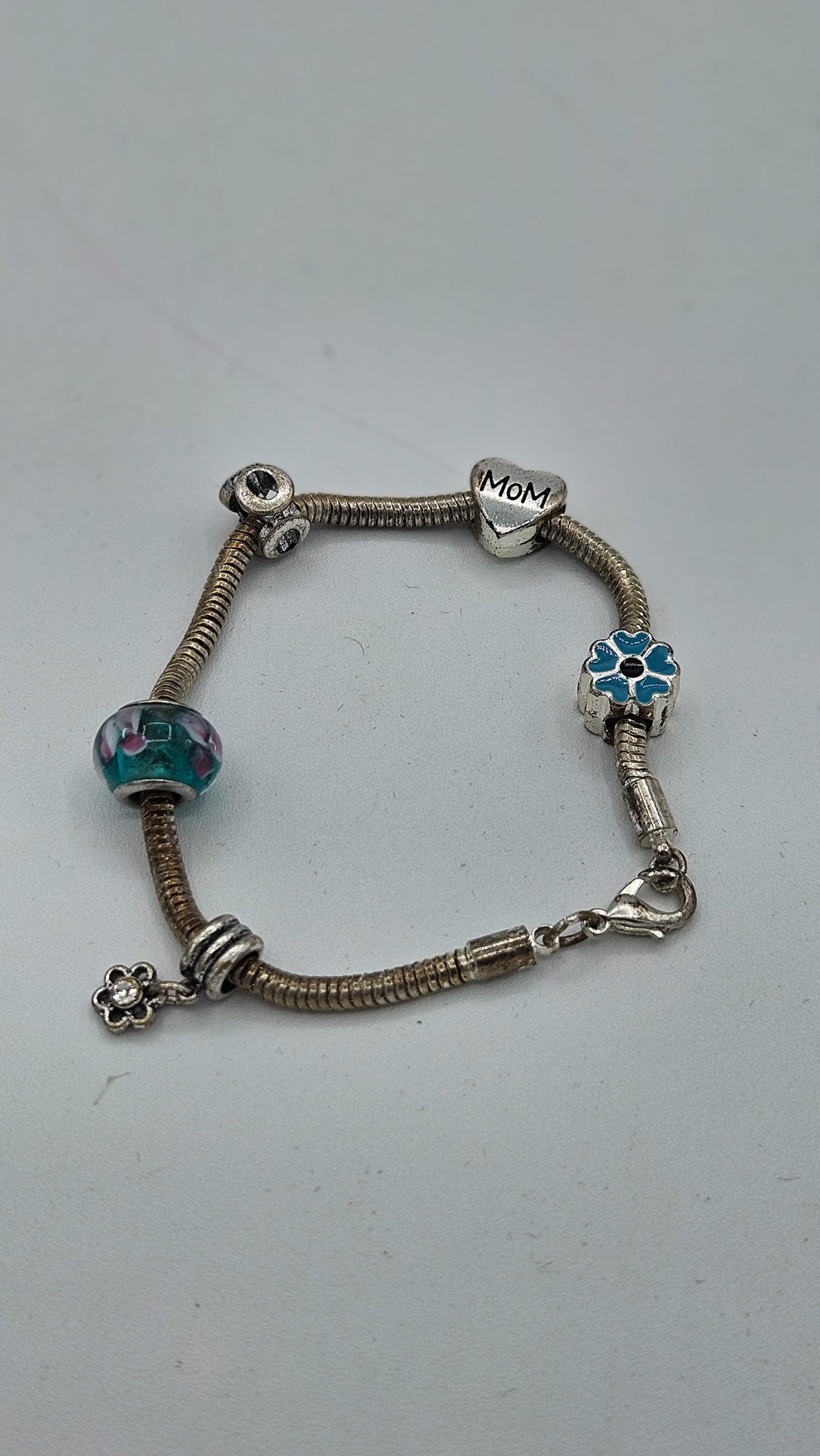Pandora Style Silver Bracelet Gift for Mother
