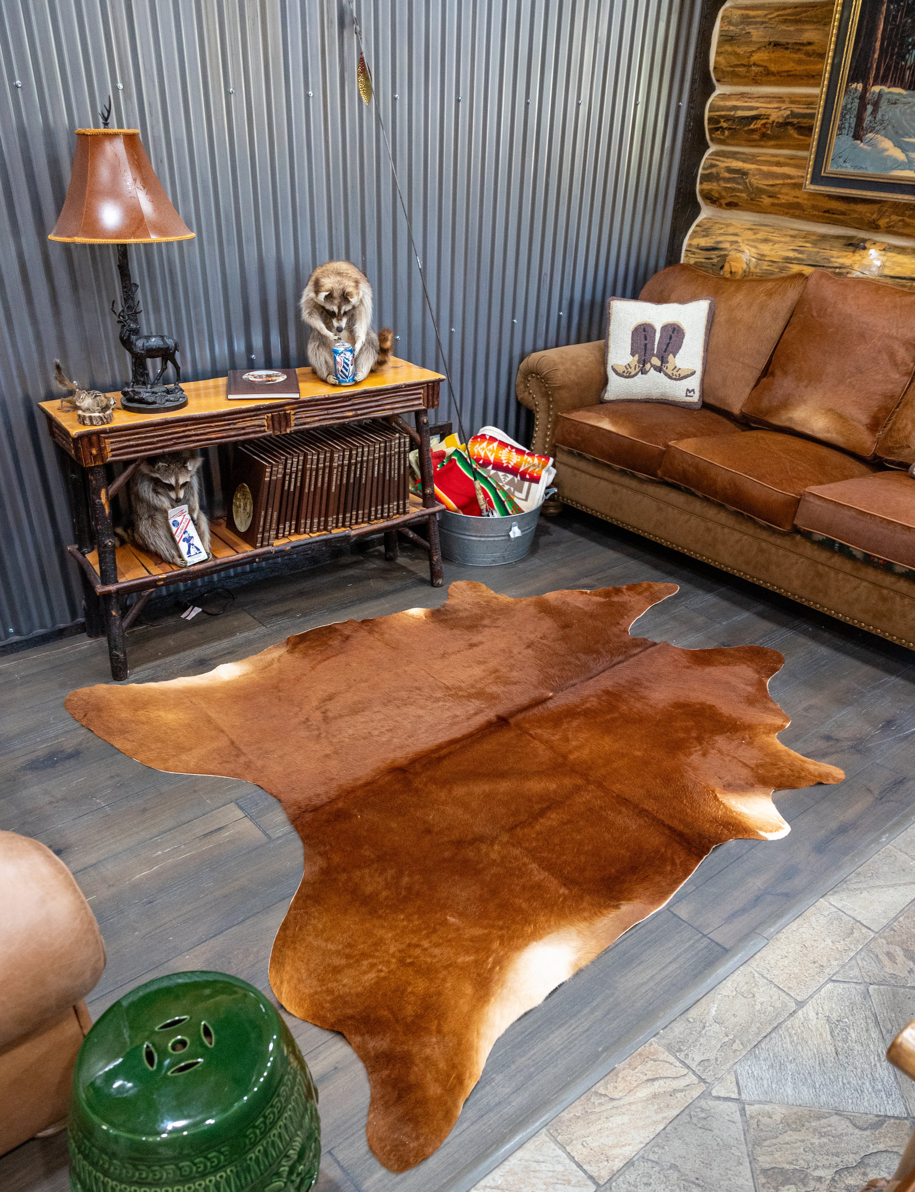 Remarkable Cinnamon Cowhide Made in Brazil