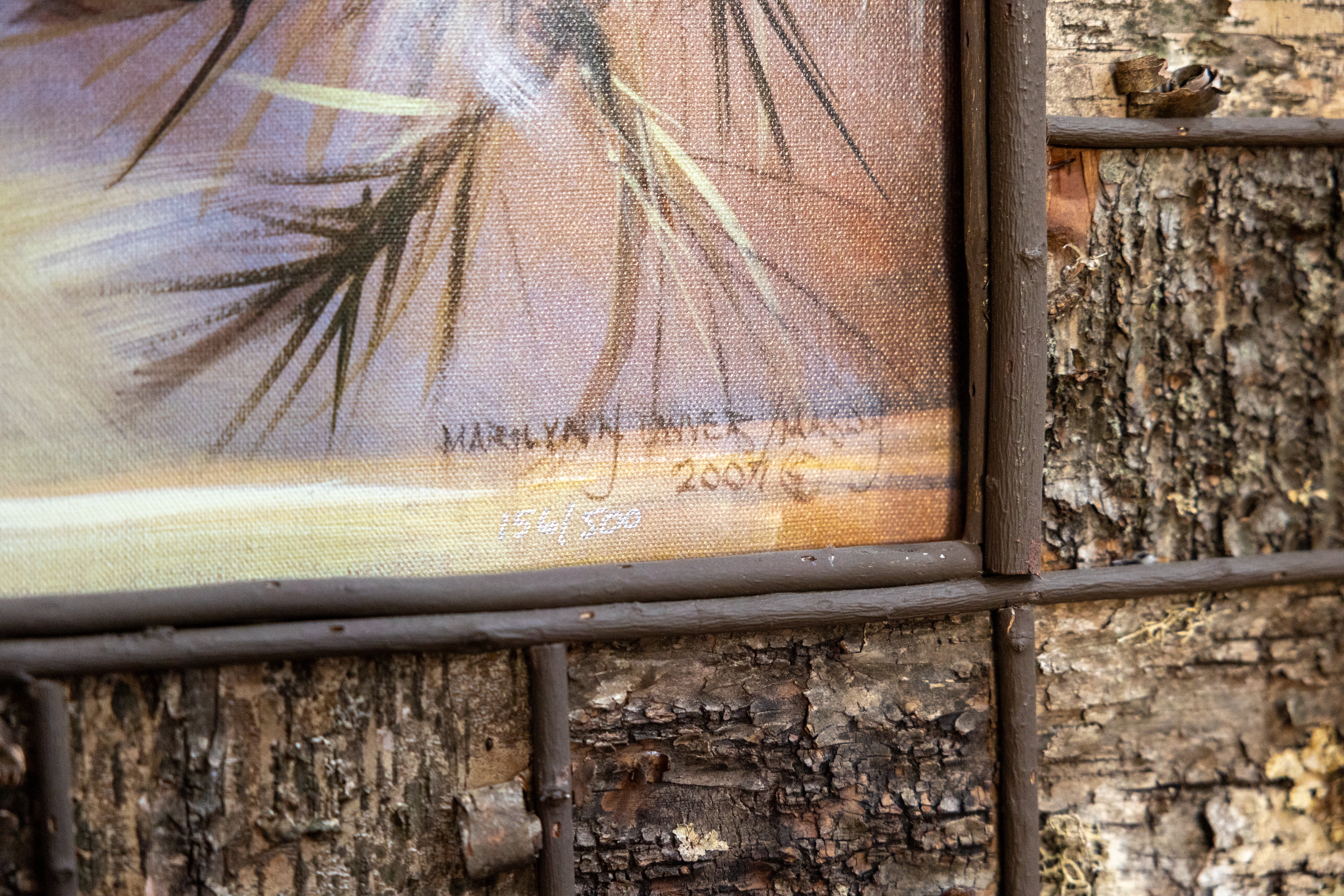 Bears in a Woody Station Wagon Titled "Heading Home " Canvas Transfer By Marilynn Dwyer Mason