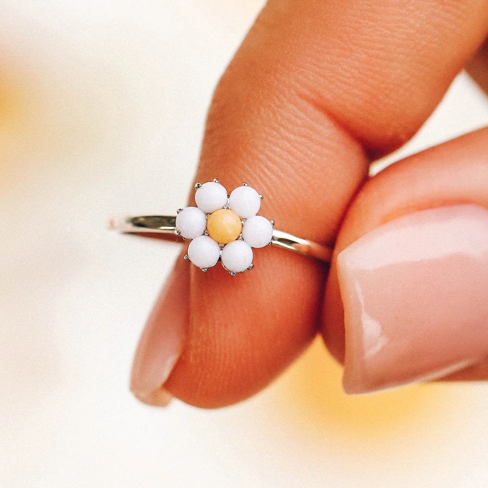 Pura Vida Gemstone Daisy Ring