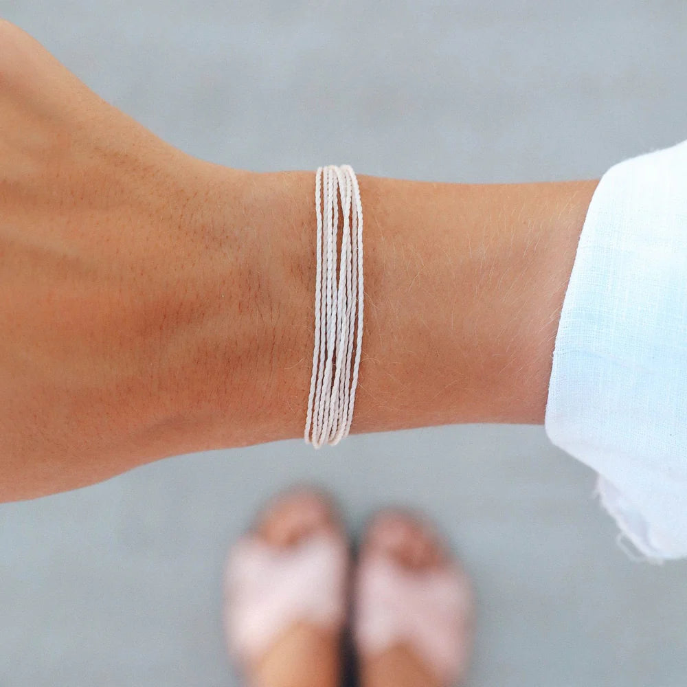 White Original Pura Vida  Jute Cord Bracelet