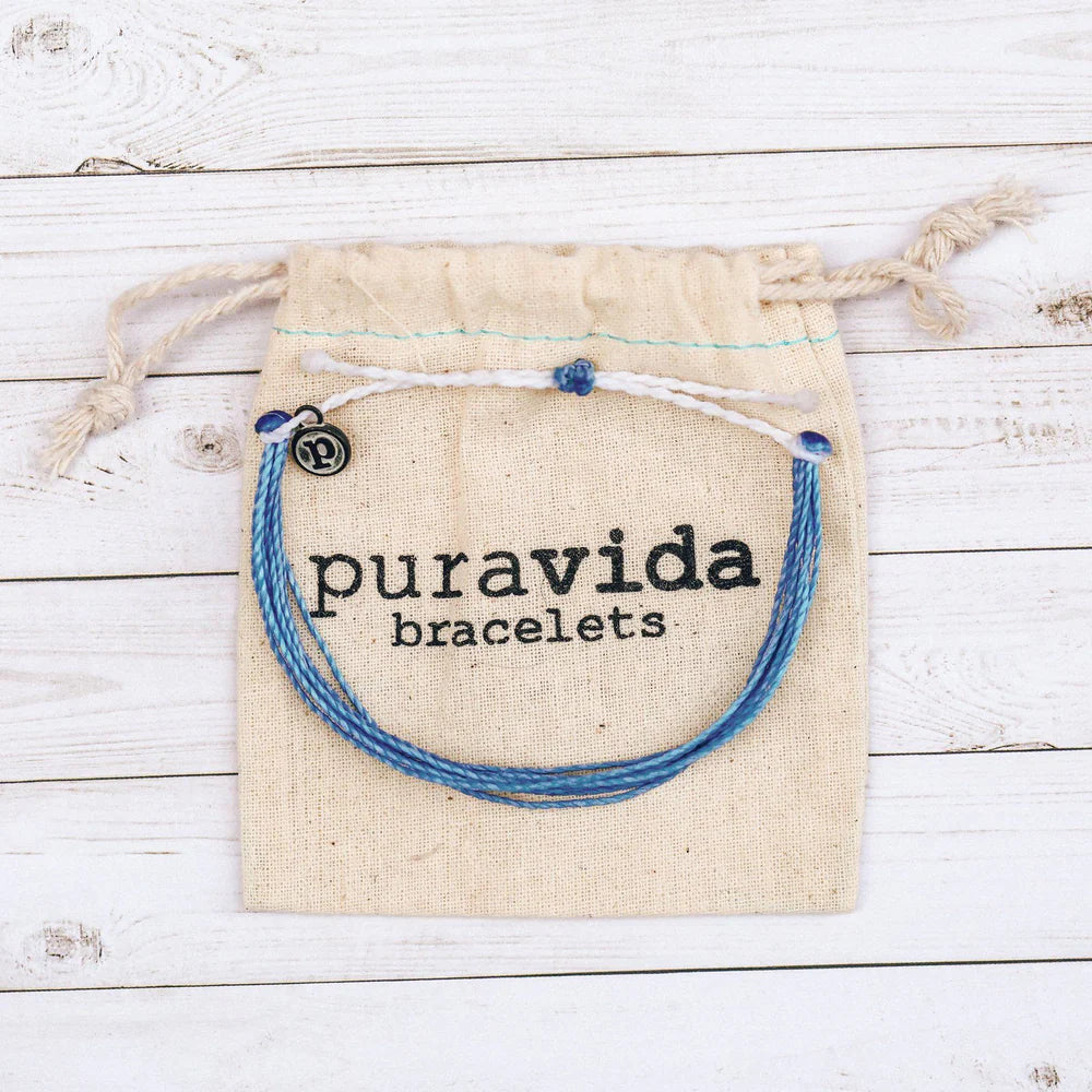 Pura Vida Anxiety Disorder Awareness Jute Cord Bracelet