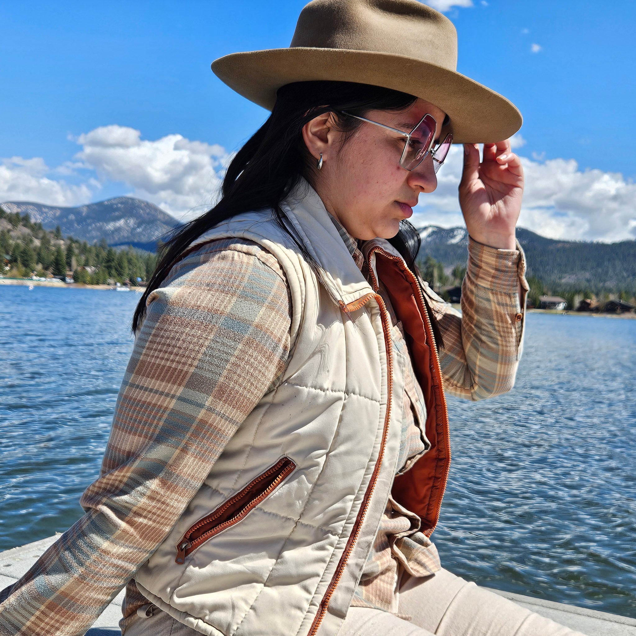 Women's Rib Trim Quilted Vest