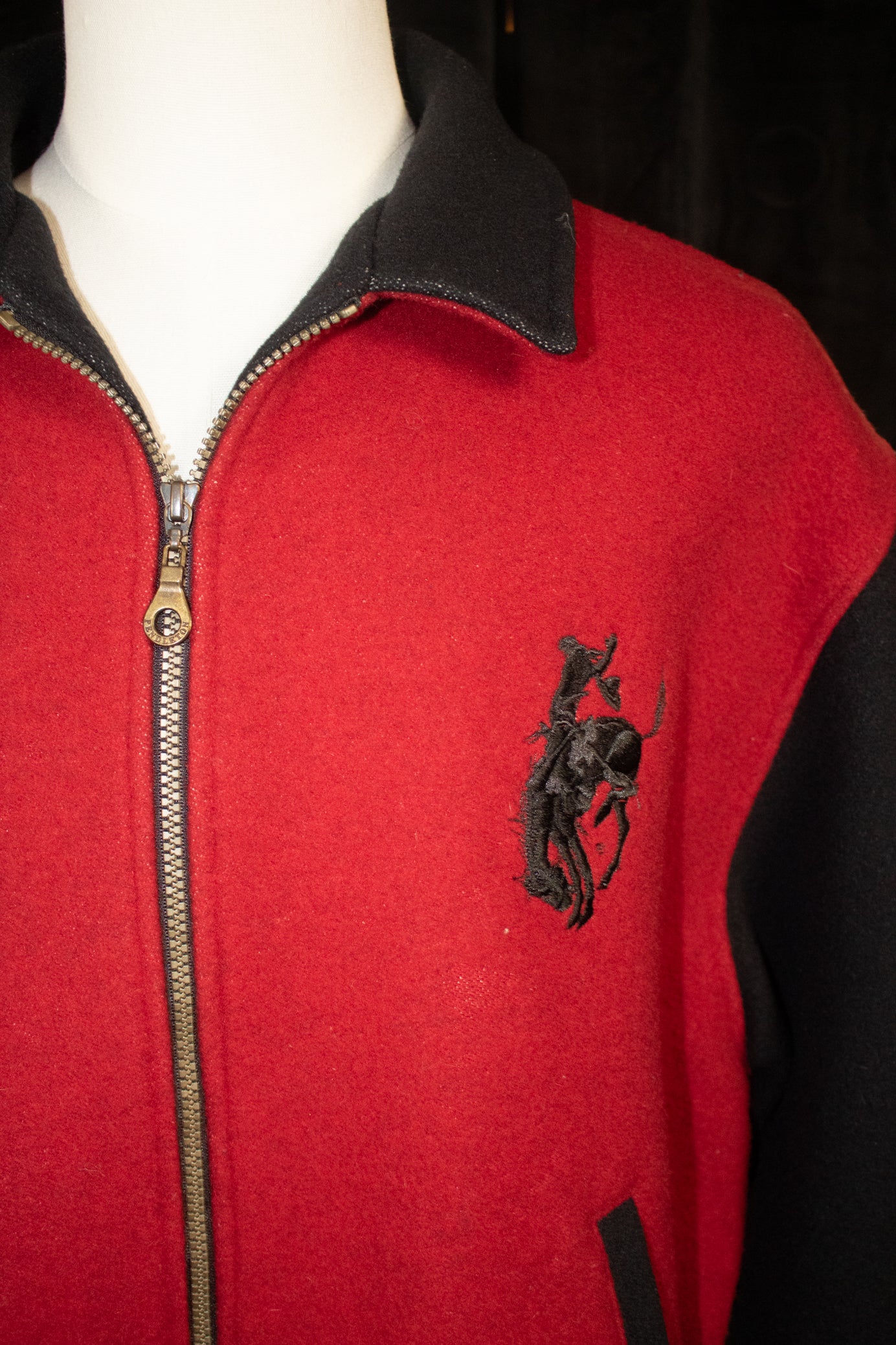 Pendleton Let er Buck Western Wear Wool Bomber Jacket Size XXL USA vintage