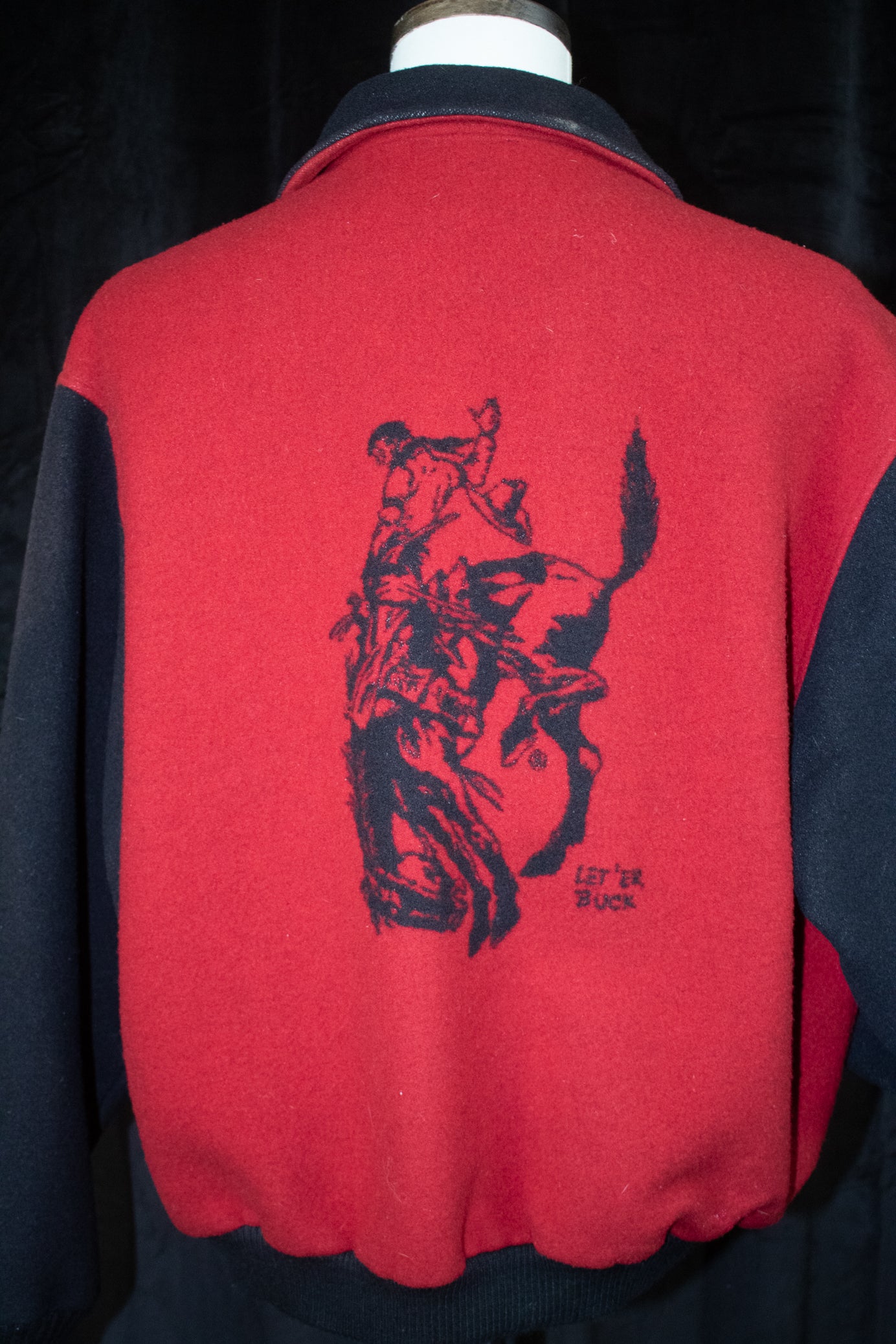 Pendleton Let er Buck Western Wear Wool Bomber Jacket Size XXL USA vintage