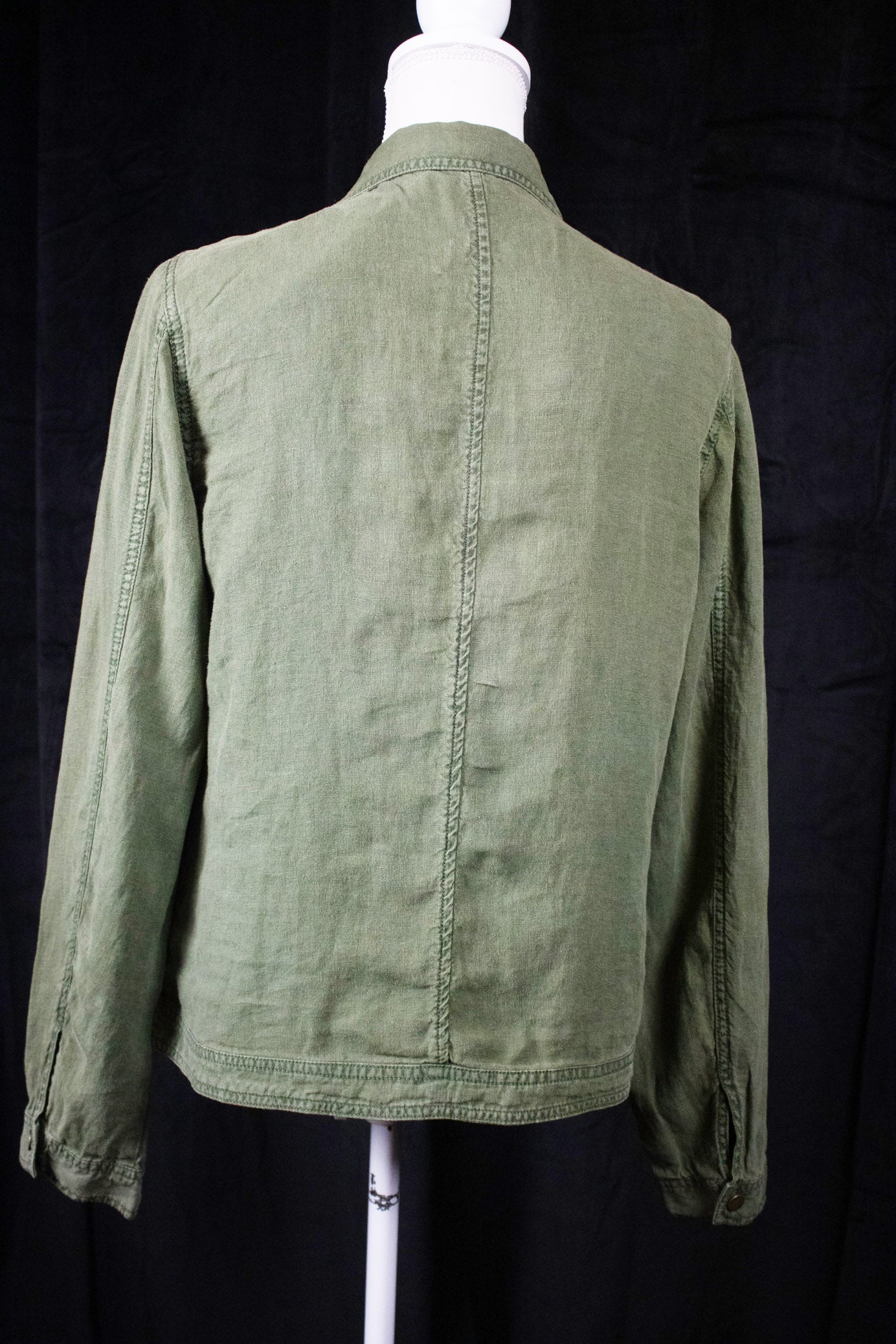 Cynthia Rowley Army Green Zip-up Size Large