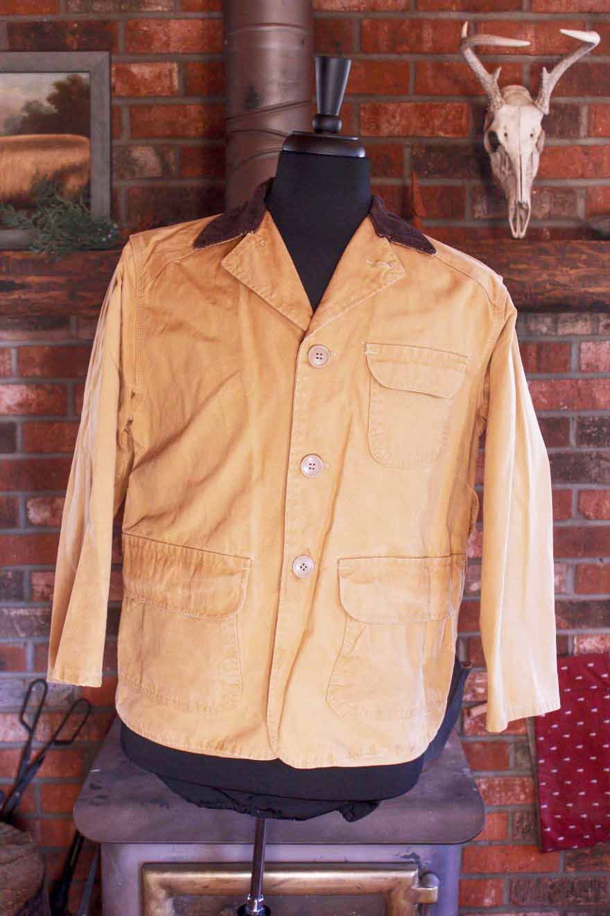 Vintage Chief Pontiac 60s Brand Duck Cotton Canvas Hunting Flannel Coat Flannel Lined: EDIT-N
