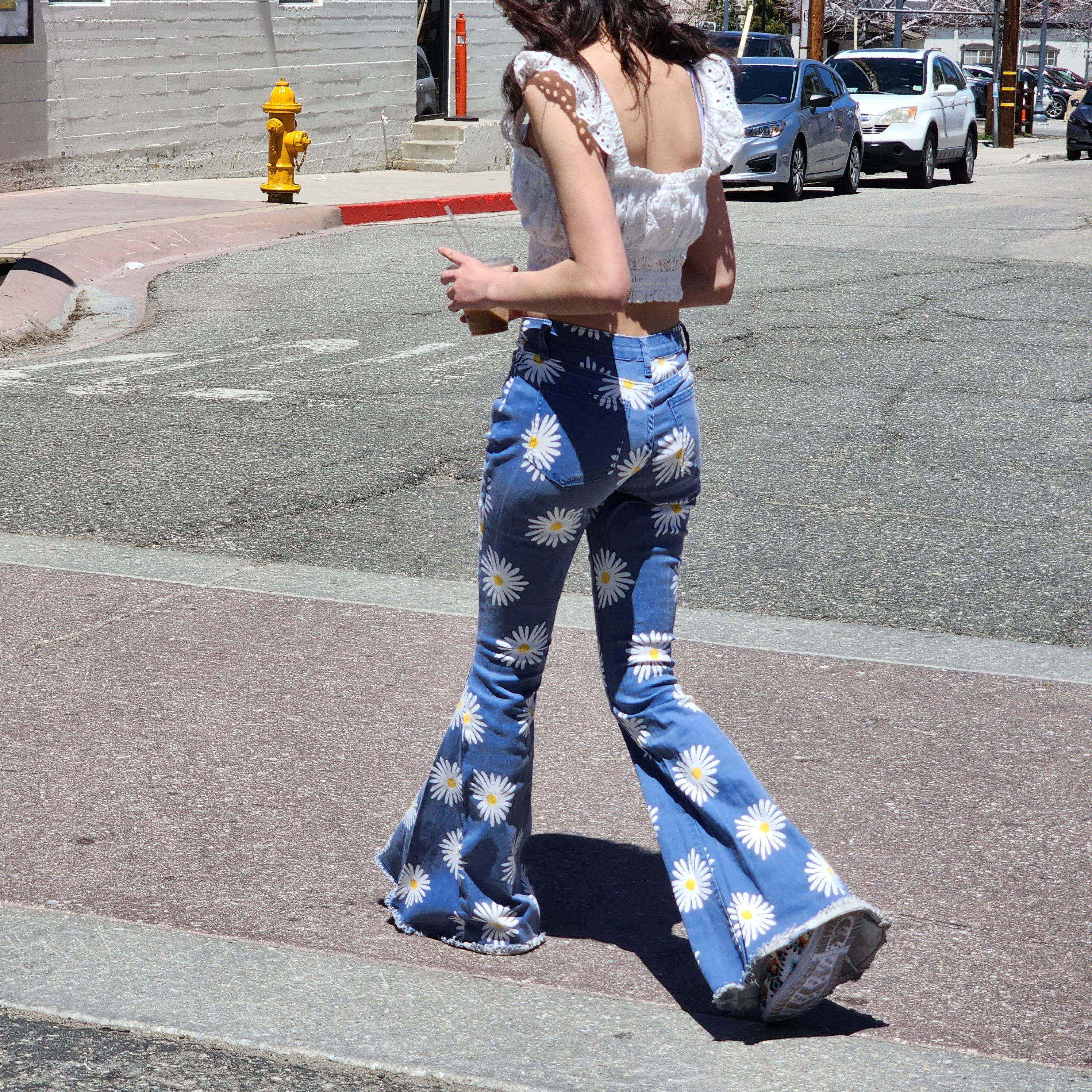 Altar'd State Daisy Bell Bottom Jeans