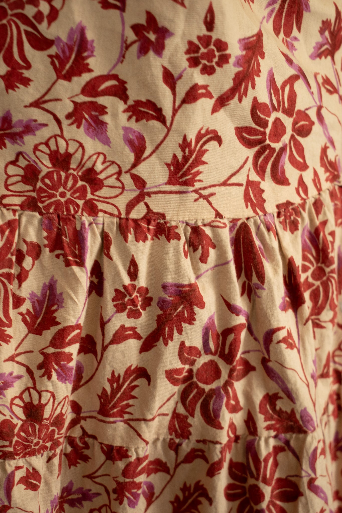 Angie Coral Pink Flowy Dress with V-Neck Tie