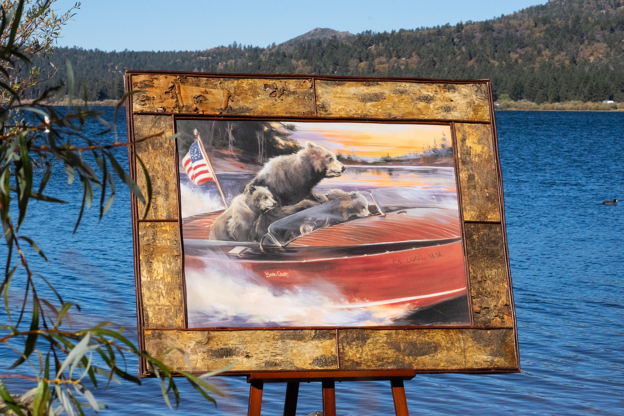 "Spin On The Lake" Canvans Transfer By Marilynn Dwyer Mason