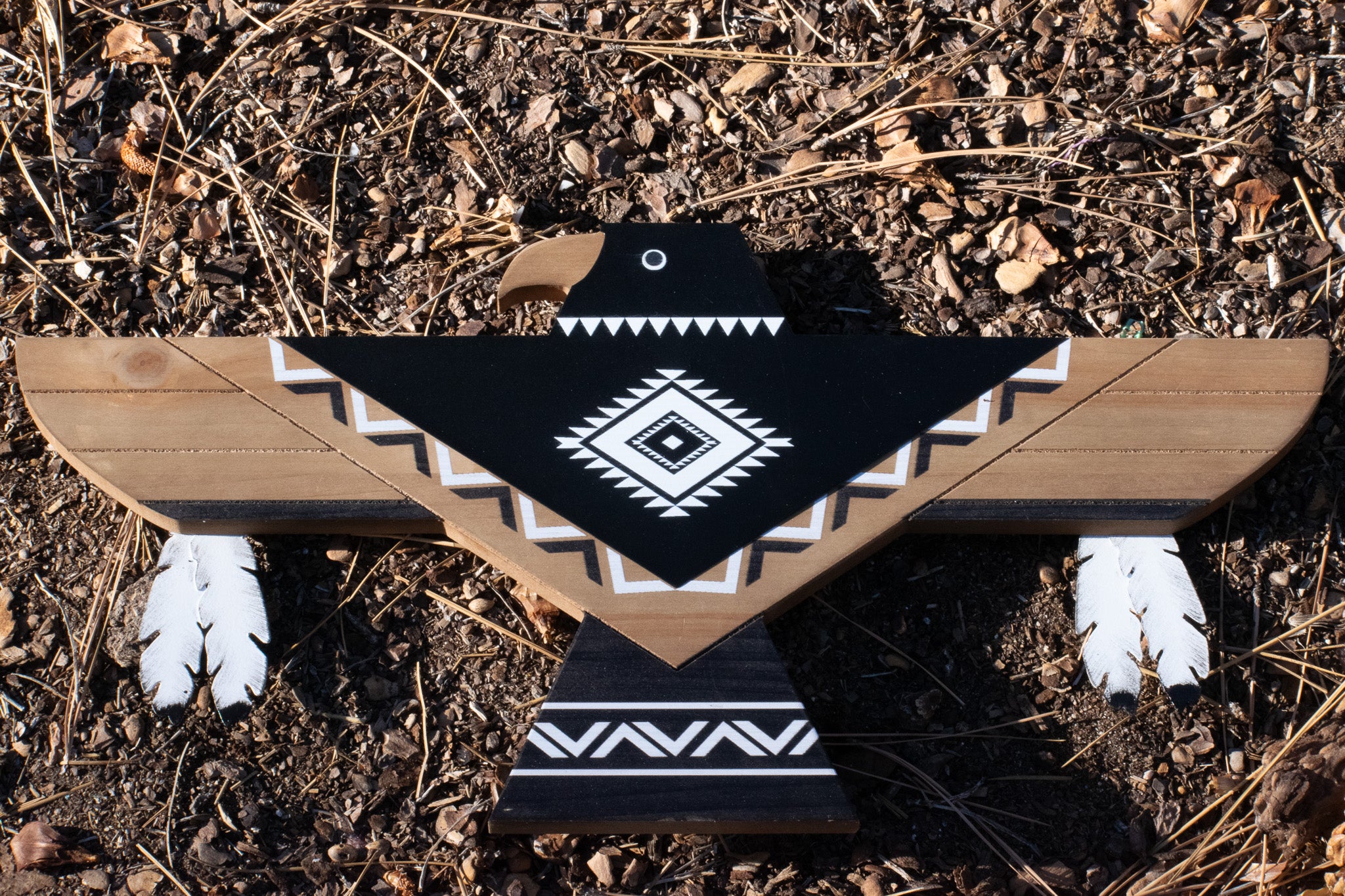 Lonestar Thunderbird Shaped Southwestern Wall Art