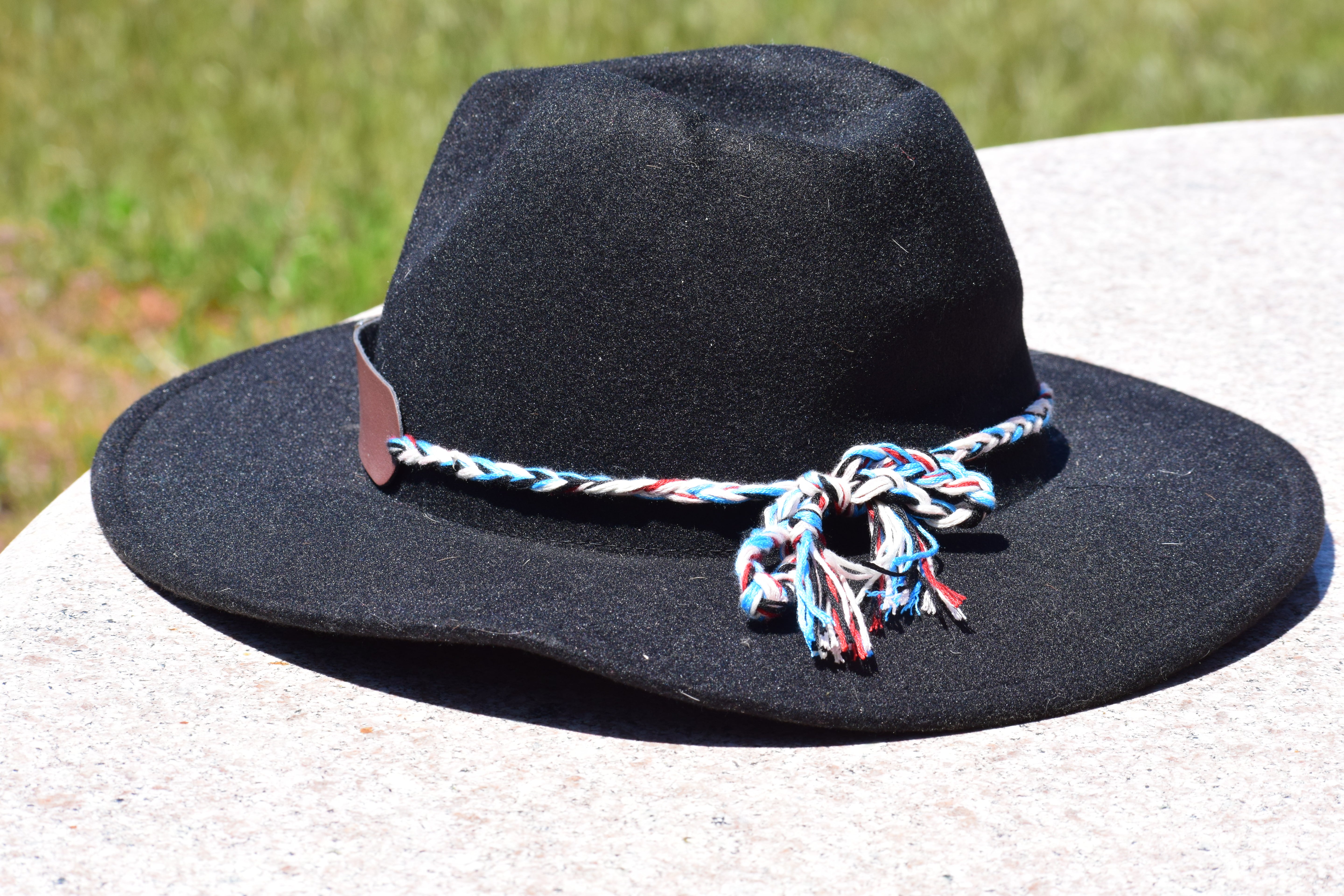 Black Felt Cowboy Hat with Hatband