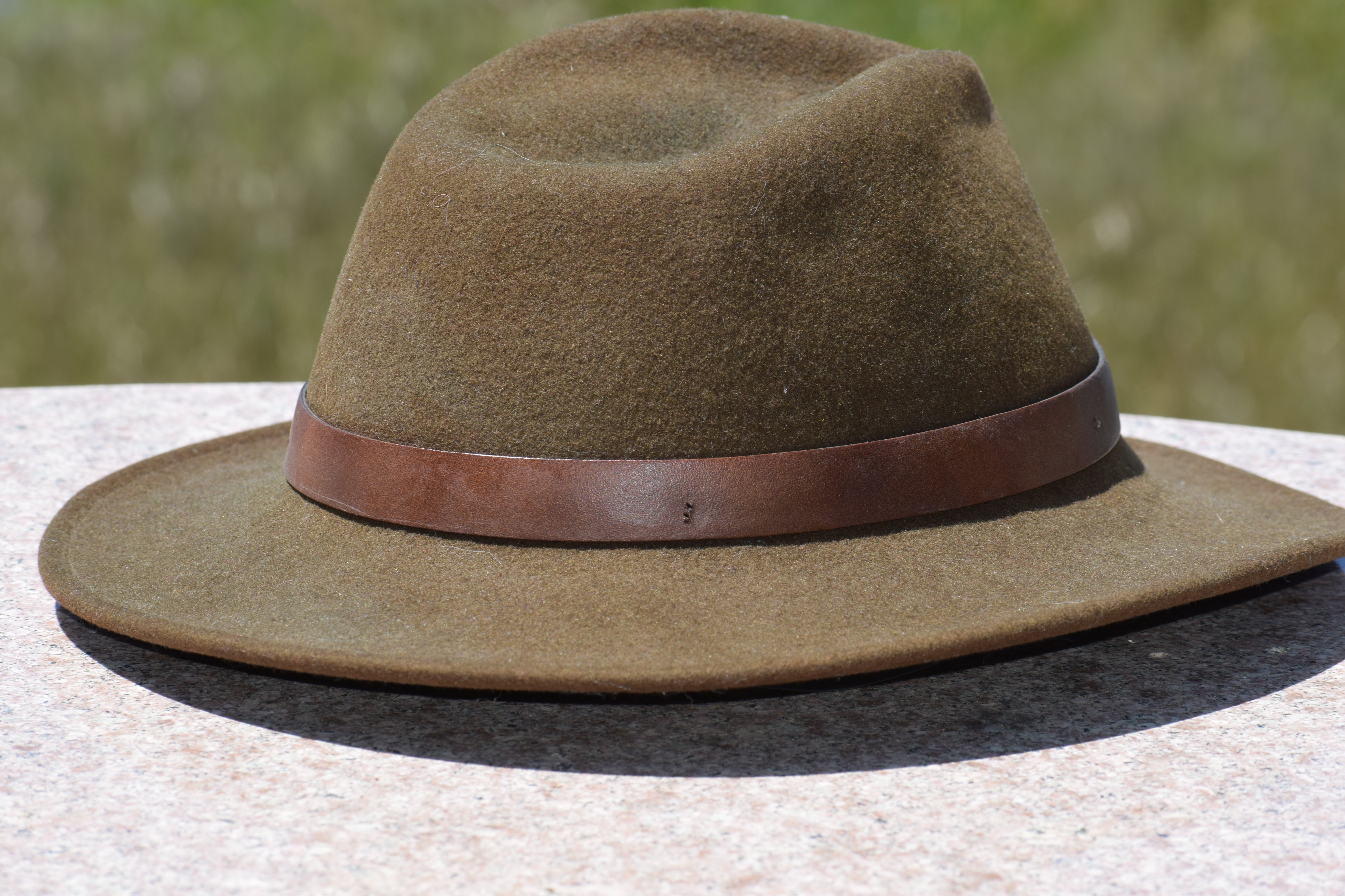 Pendleton Brown Wool Wide Brim Fedora Western Country