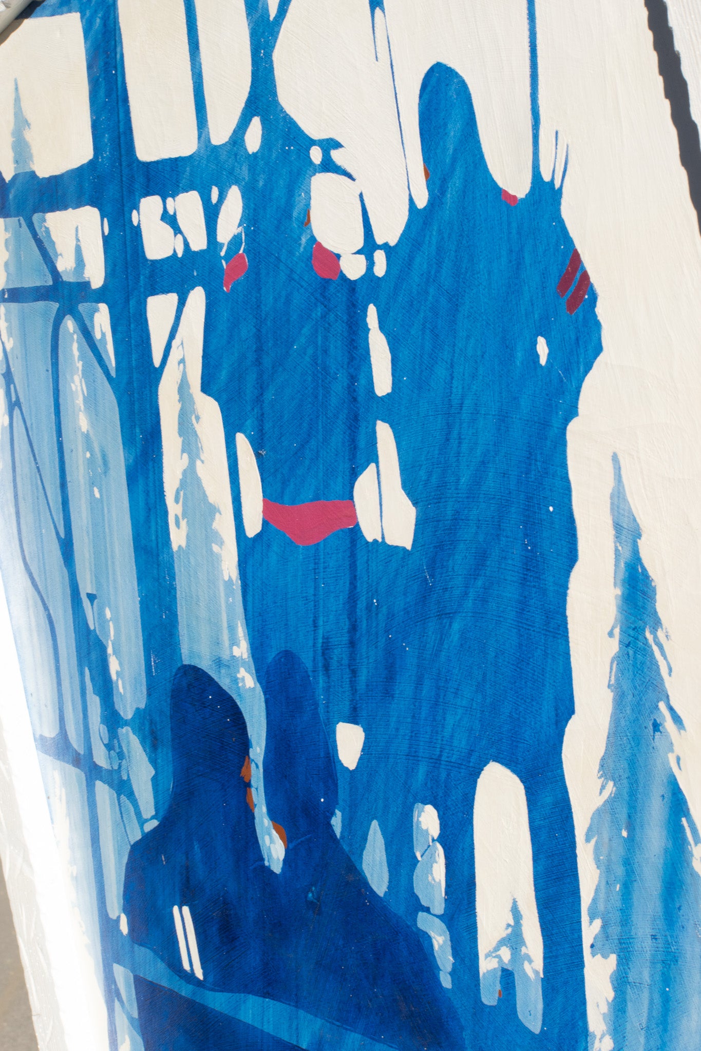 Bruce Roberts Ski Lift Abstract Extra Large Artwork