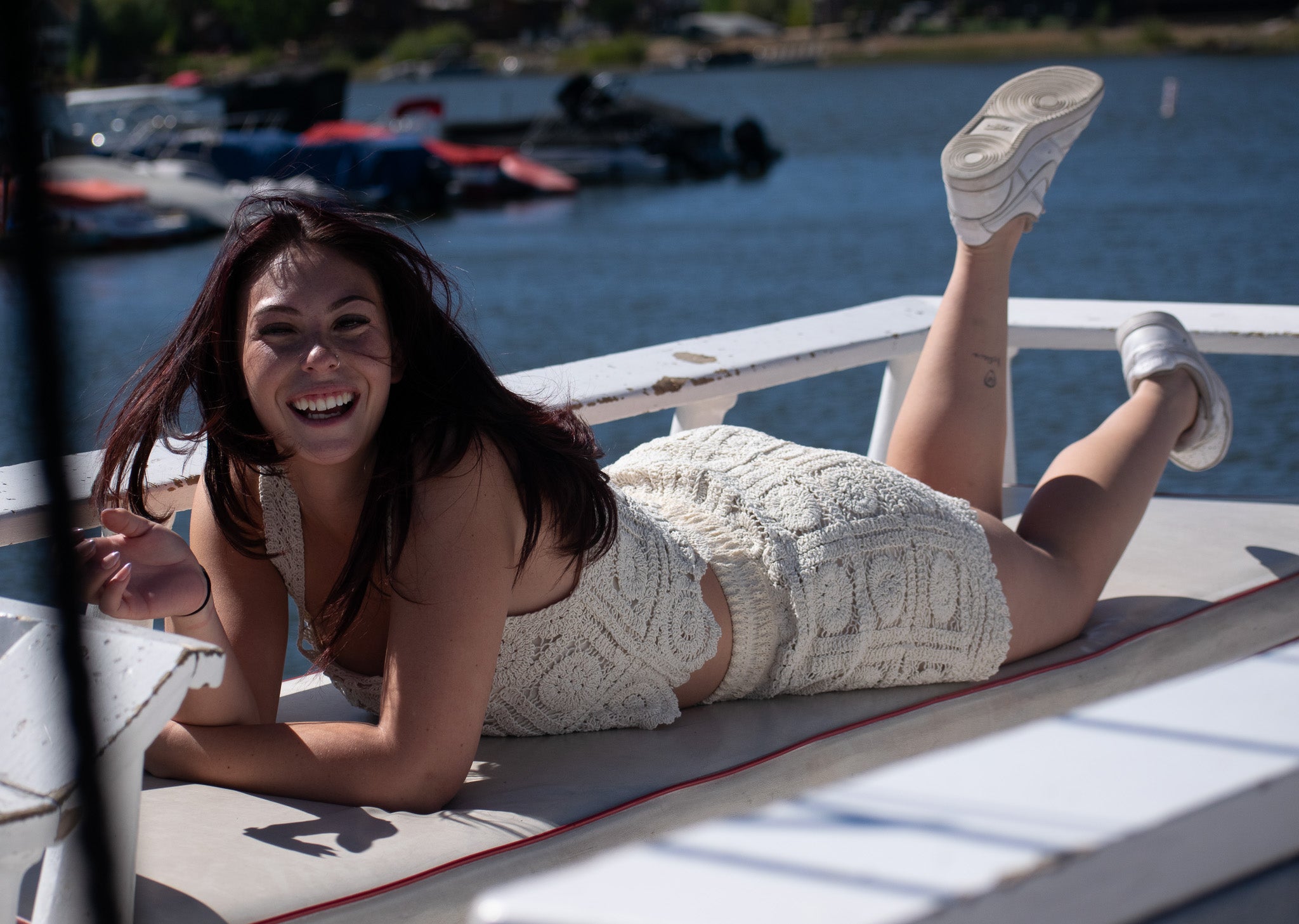 Rebellion Crochet Matching Shirt and Short Set Size L