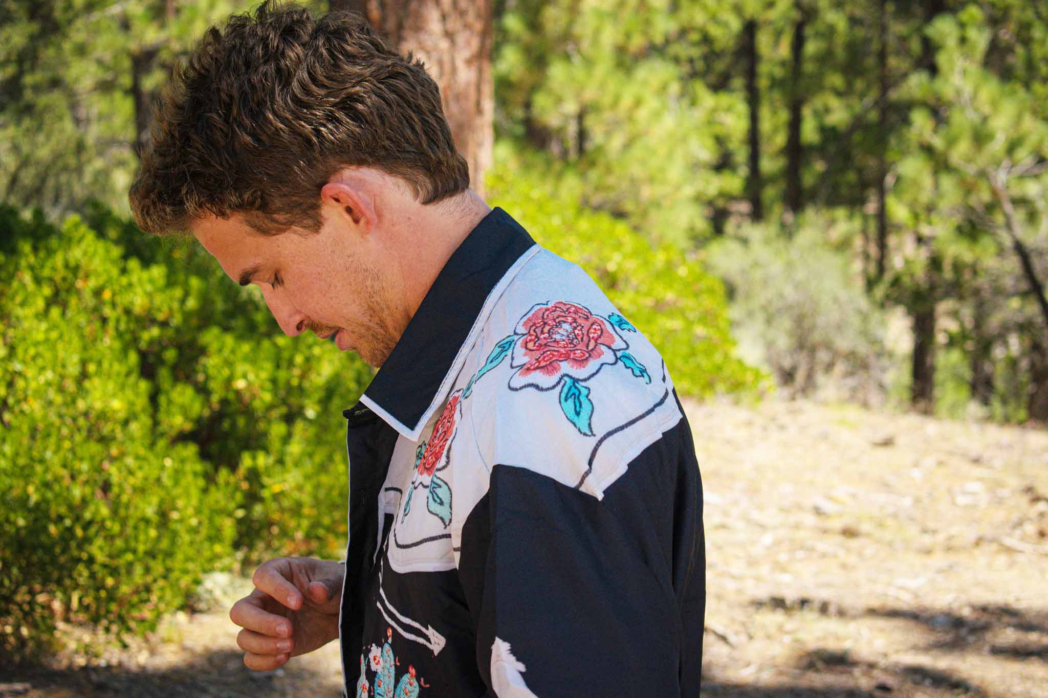 Western Cactus Themed Button Down