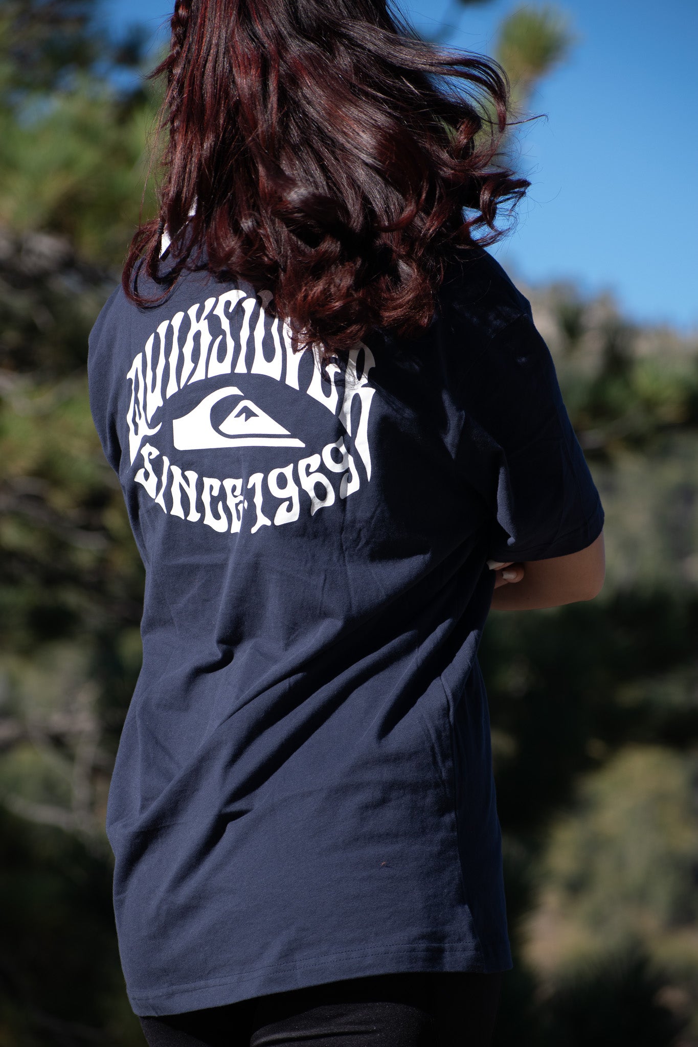 QUIKSILVER Rock Mode Graphic Tee Color:Navy