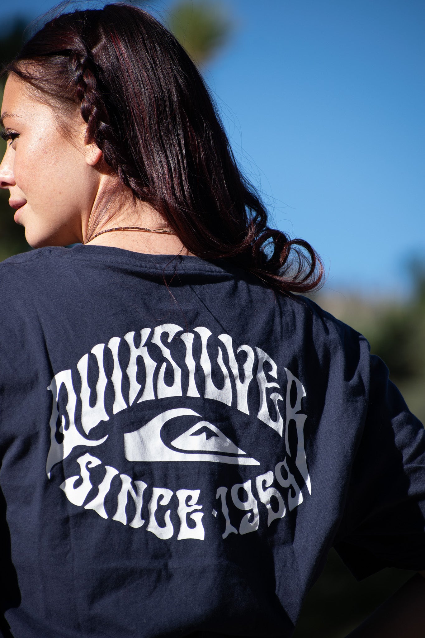 QUIKSILVER Rock Mode Graphic Tee Color:Navy