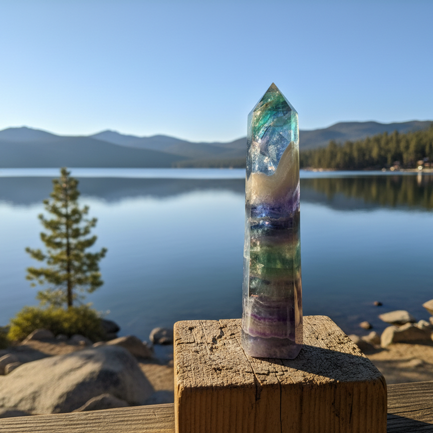 Rainbow Fluorite Tower