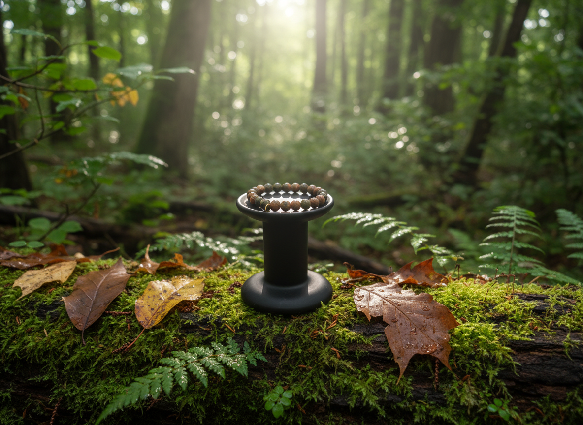 Unakite Beaded Bracelet