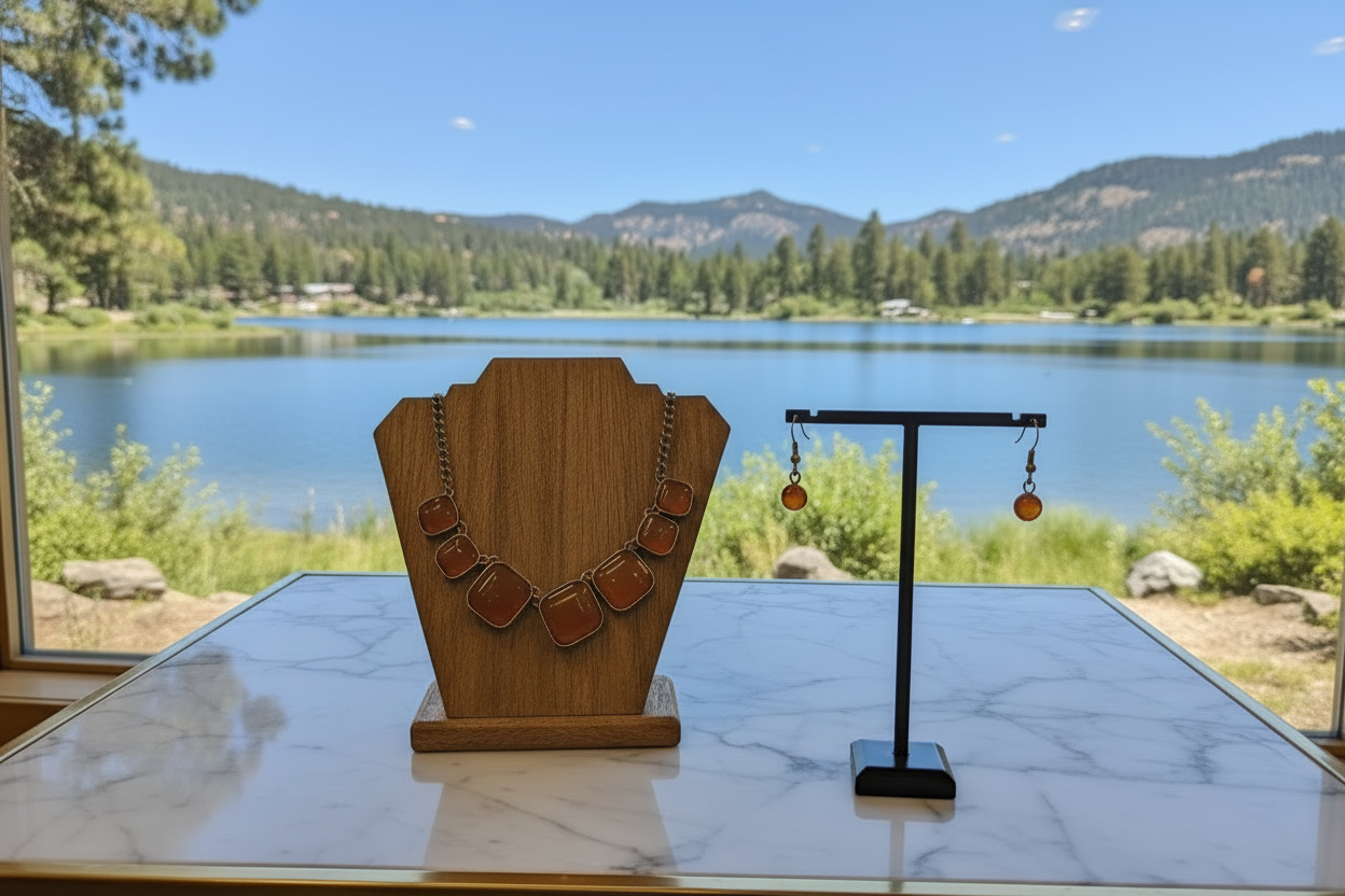 Aura Allure Paparazzi Accessory Necklace And Earring Set