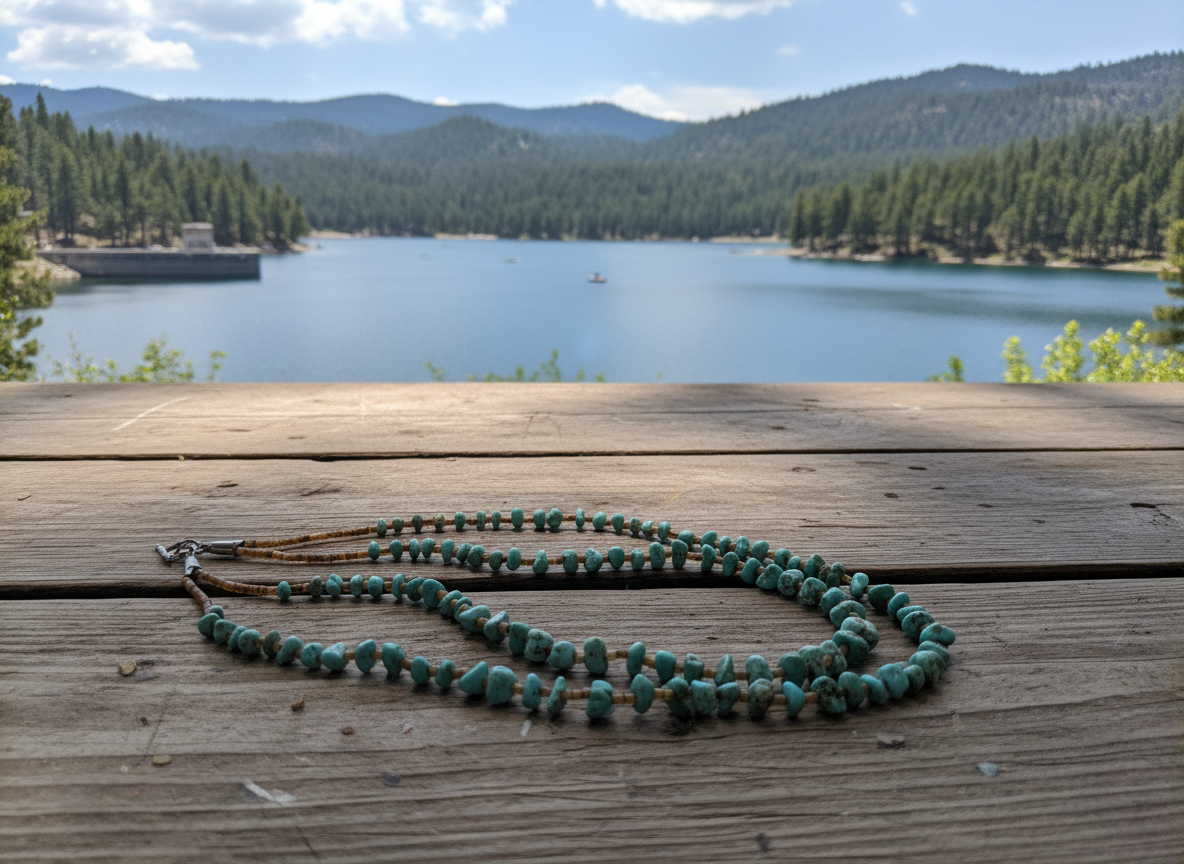 Gorgeous Multi-strand Turquoise Nugget Necklace