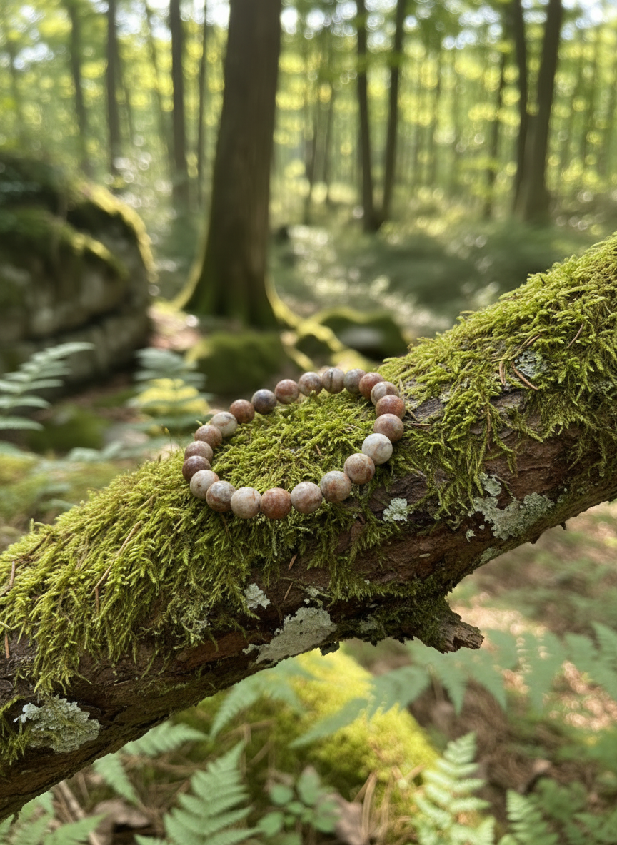 infinite warrior Agate beaded bracelet