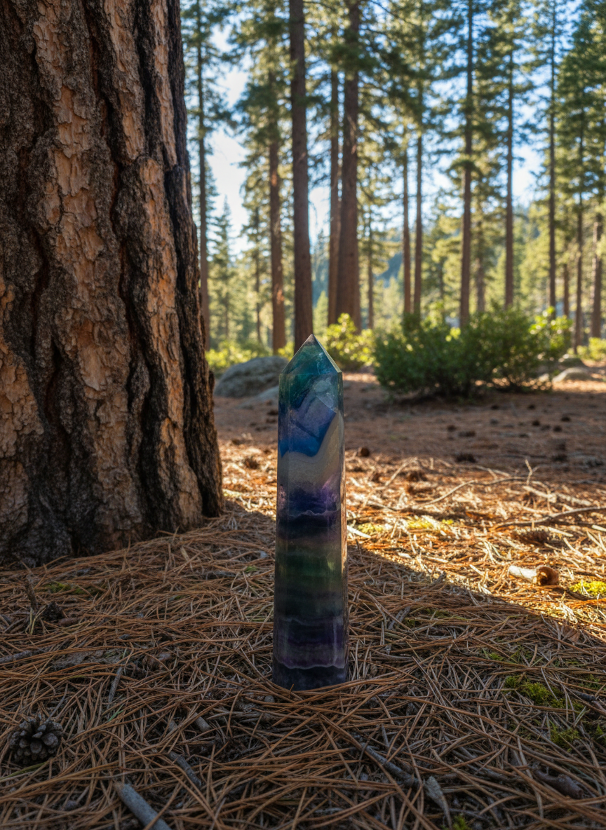 Rainbow Fluorite Tower