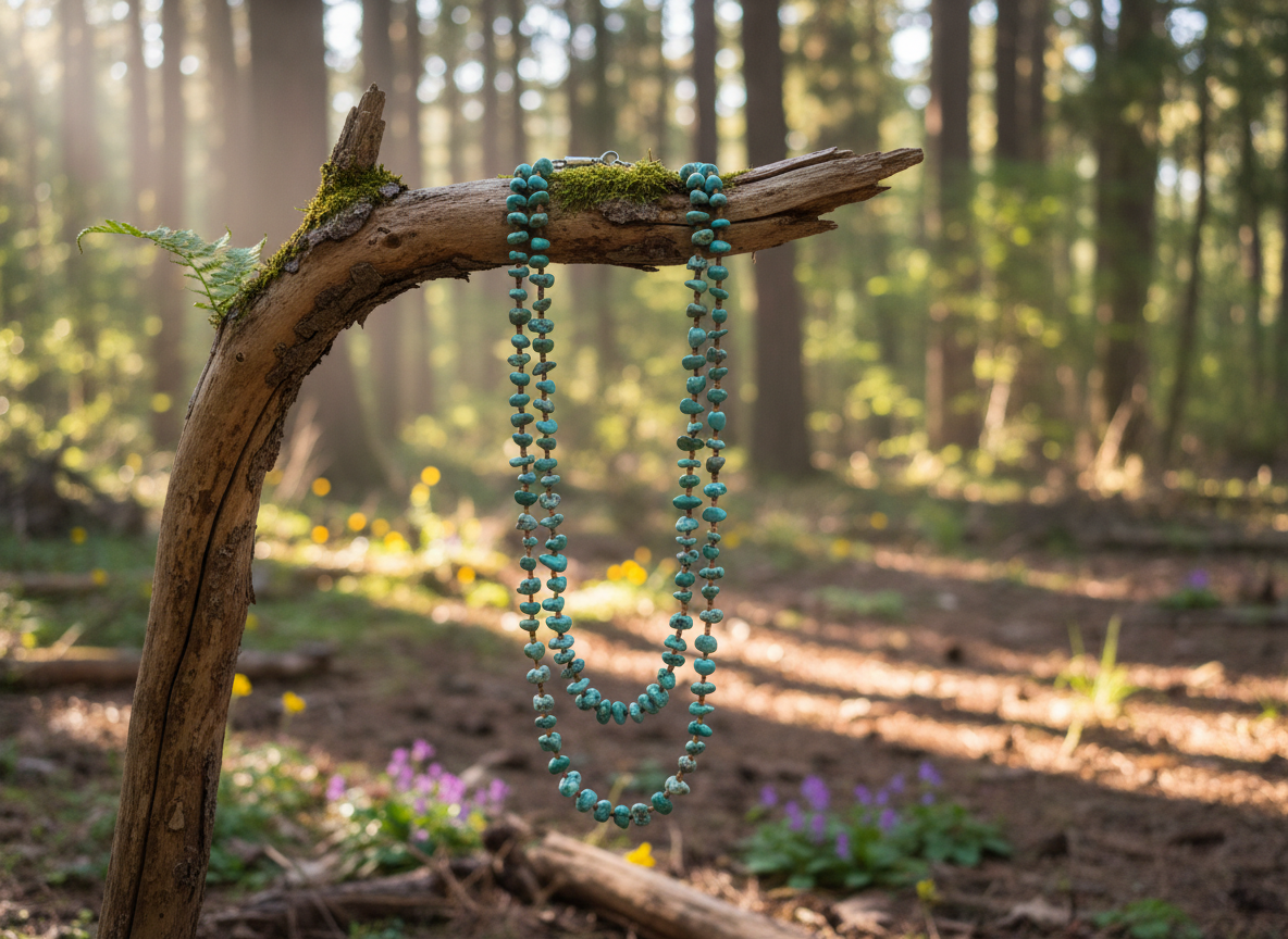 Gorgeous Multi-strand Turquoise Nugget Necklace