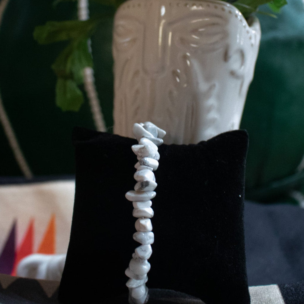 Healing Howlite Beaded Stretchy Bracelet
