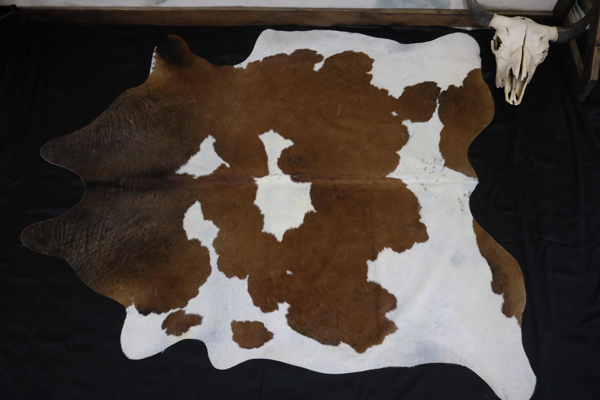 Fabulous Brown and White Cowhide Handcrafted in Brazil
